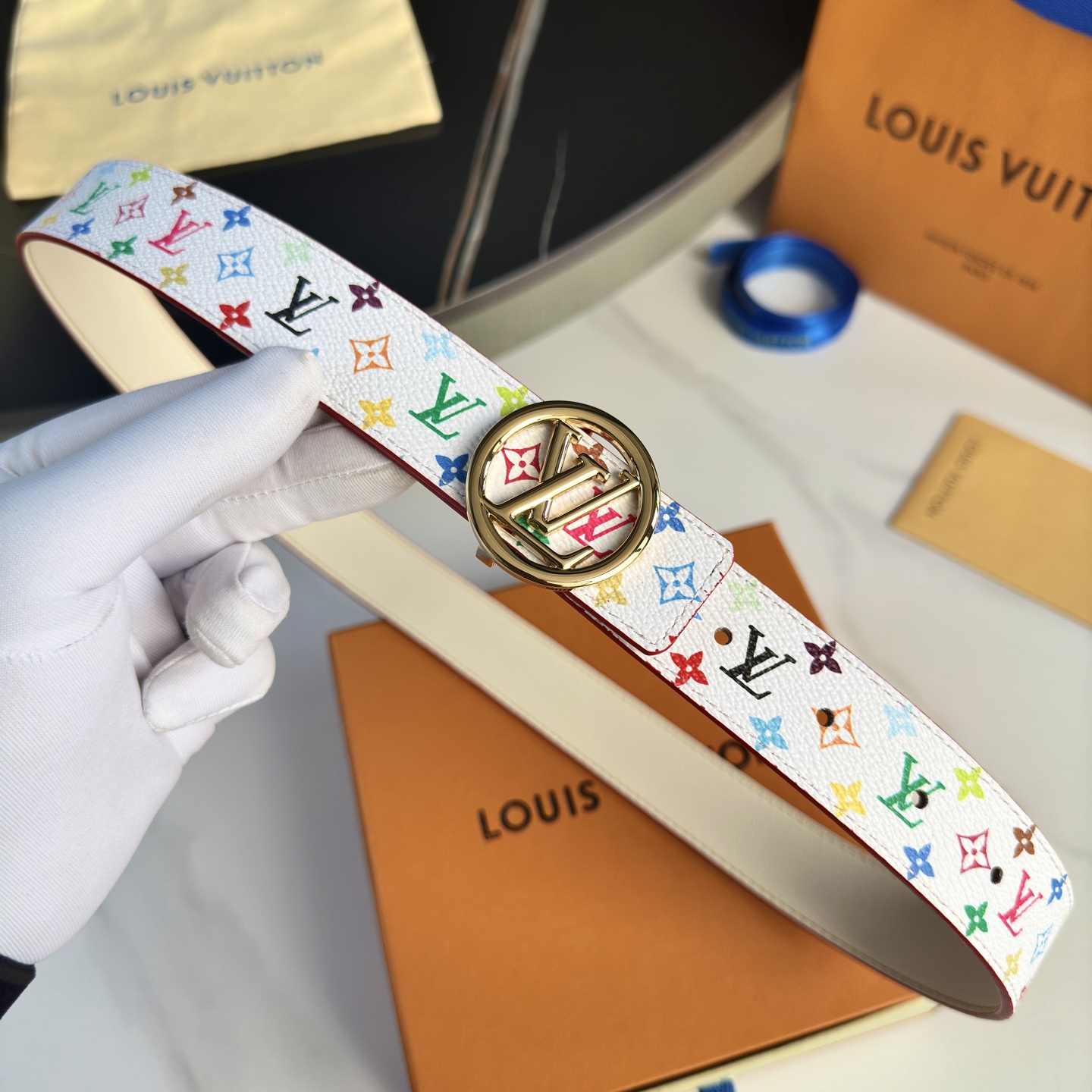 驢家 レディース 腰帯 小花シリーズ カスタム帆布