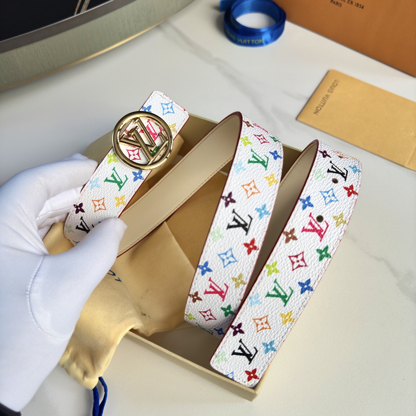 驢家 レディース 腰帯 小花シリーズ カスタム帆布