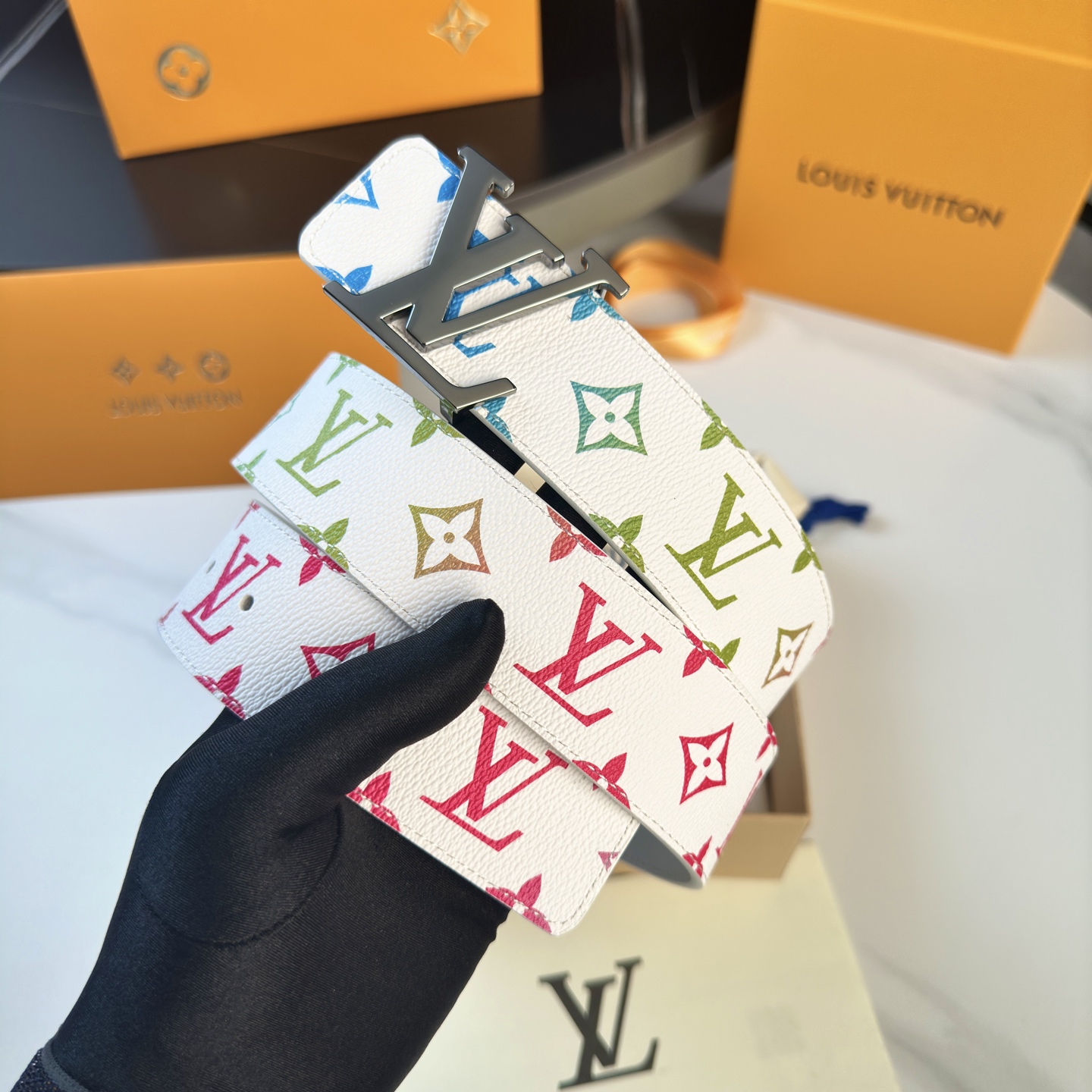 LOUIS VUITTON 1.0版カスタムキャンバスベルト