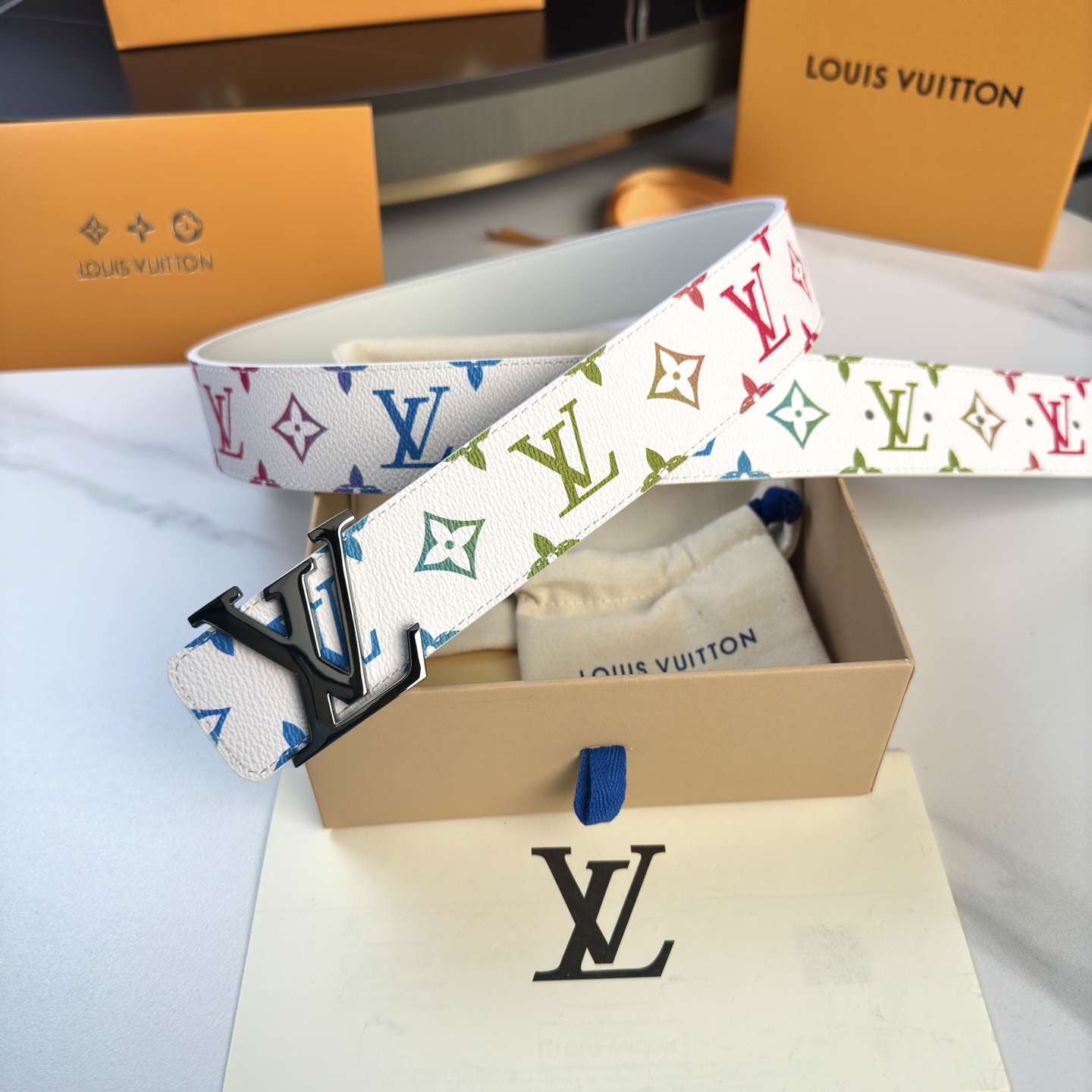 LOUIS VUITTON 1.0版カスタムキャンバスベルト