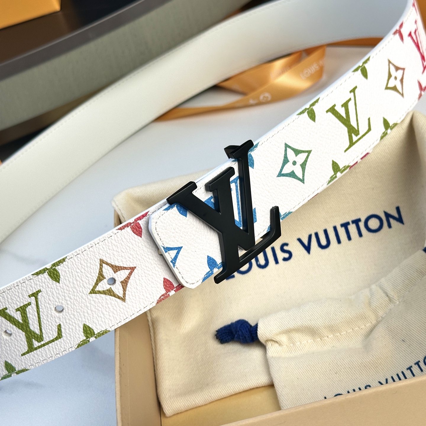 LOUIS VUITTON 原版包裝 1.0 40mm 幅 カスタム帆布ベルト