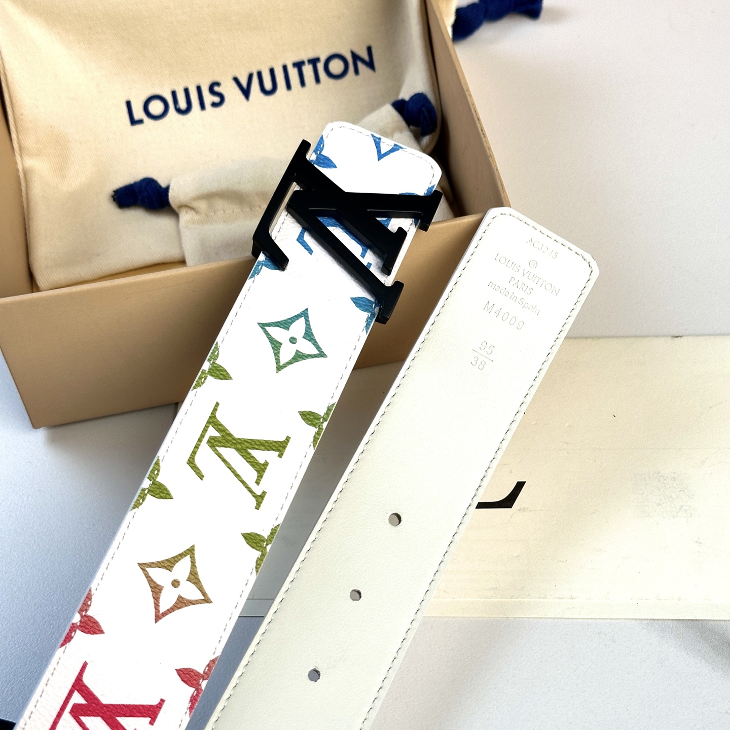 LOUIS VUITTON 原版包裝 1.0 40mm 幅 カスタム帆布ベルト