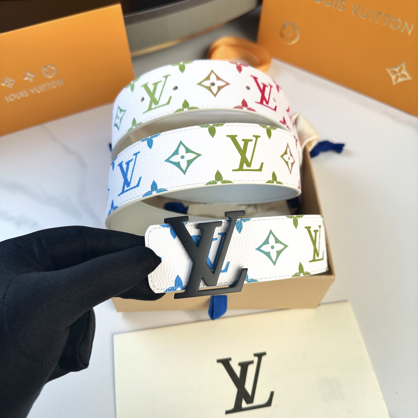 LOUIS VUITTON 原版包裝 1.0 40mm 幅 カスタム帆布ベルト