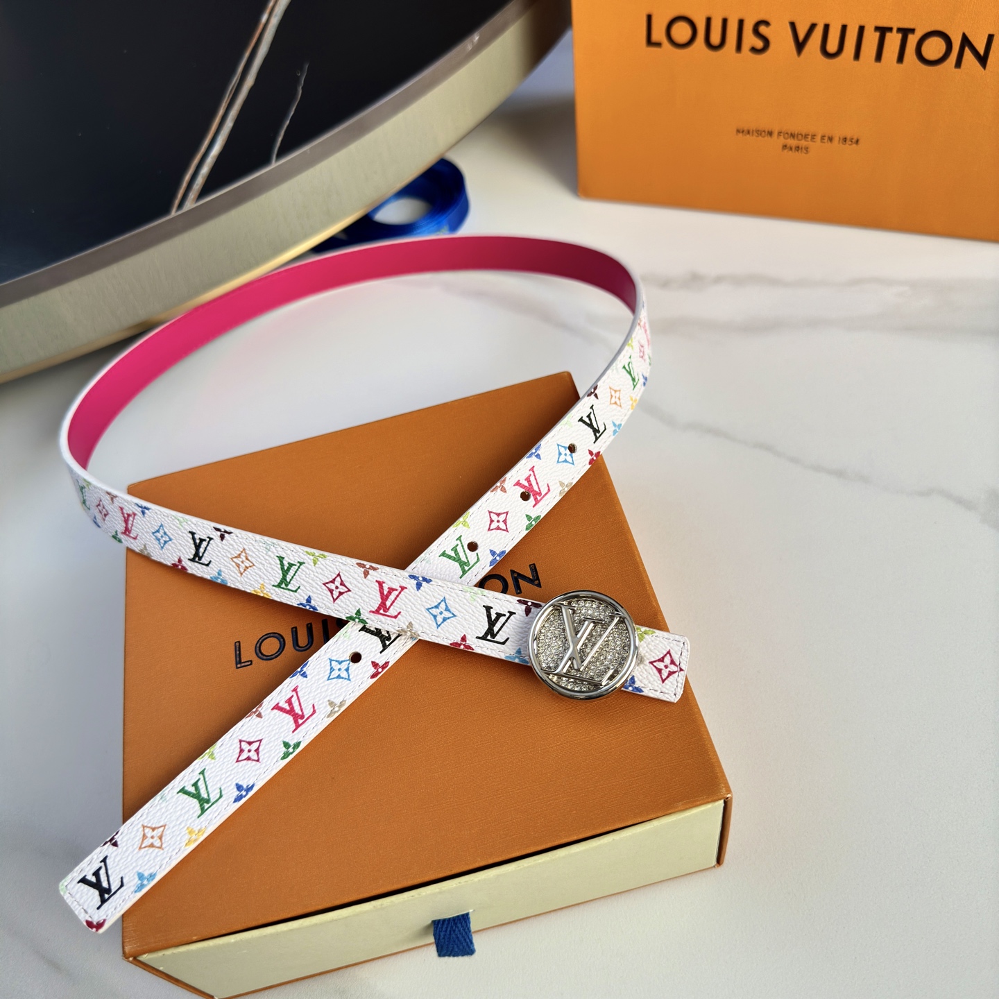 驢家 レディース腰帯 小花シリーズ カスタム帆布