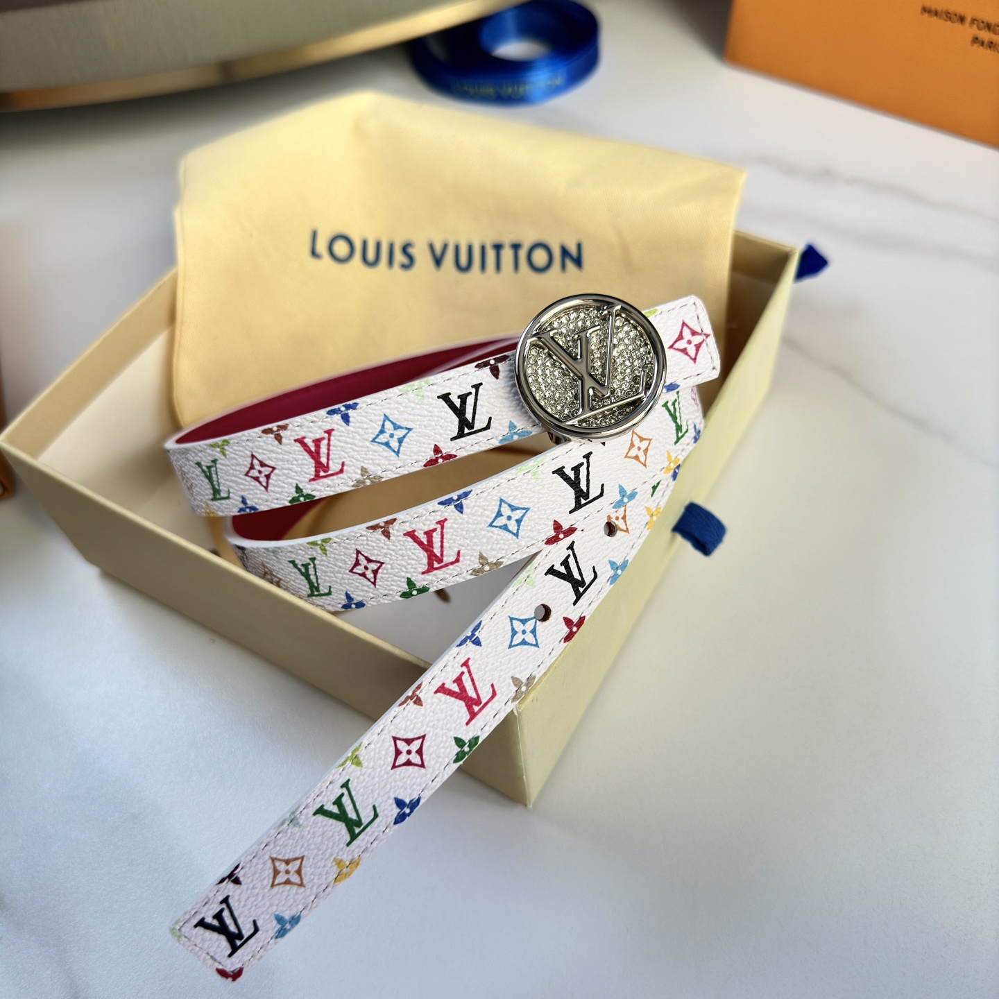 驢家 レディース腰帯 小花シリーズ カスタム帆布