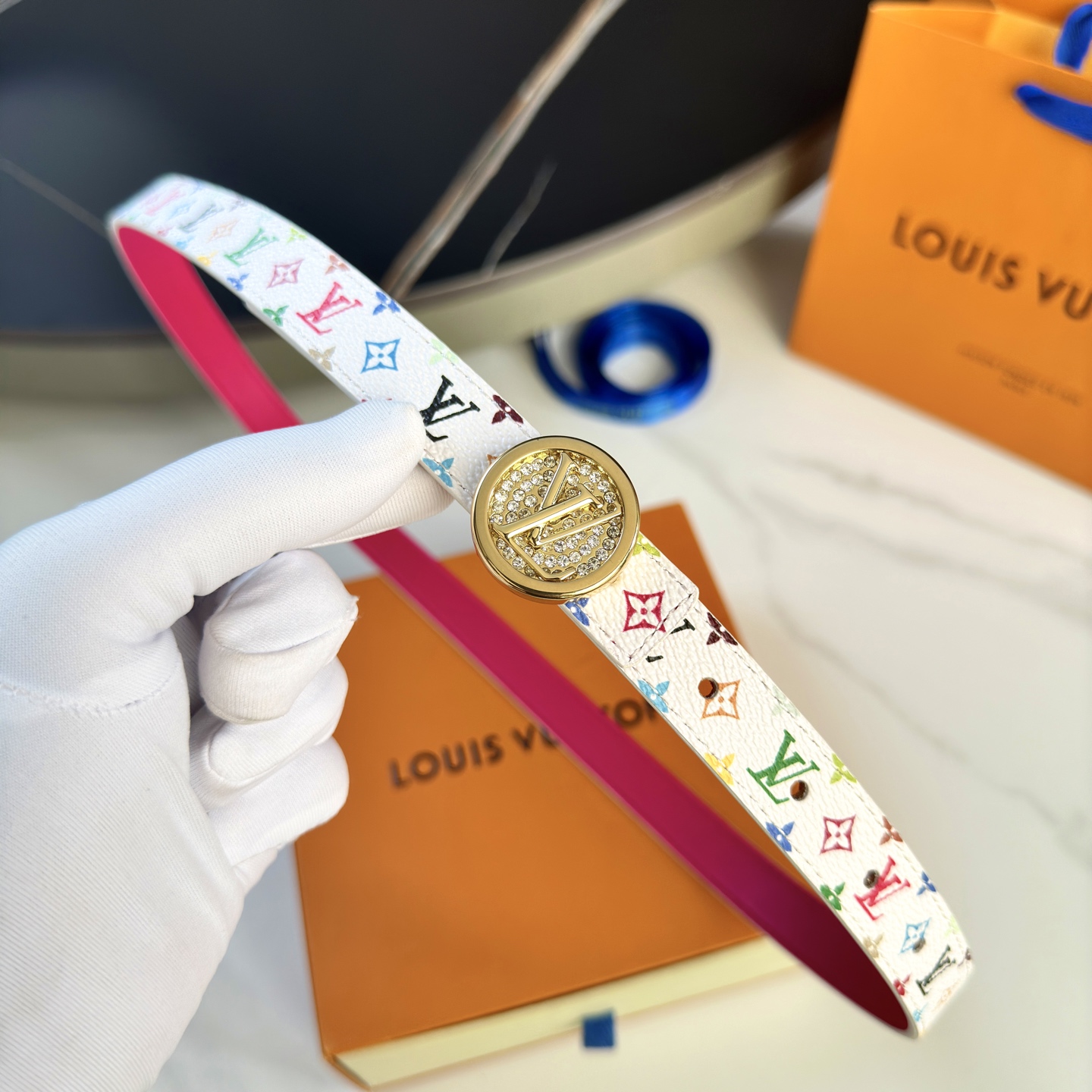 驢家 レディース 腰帯 小花シリーズ 帆布素材