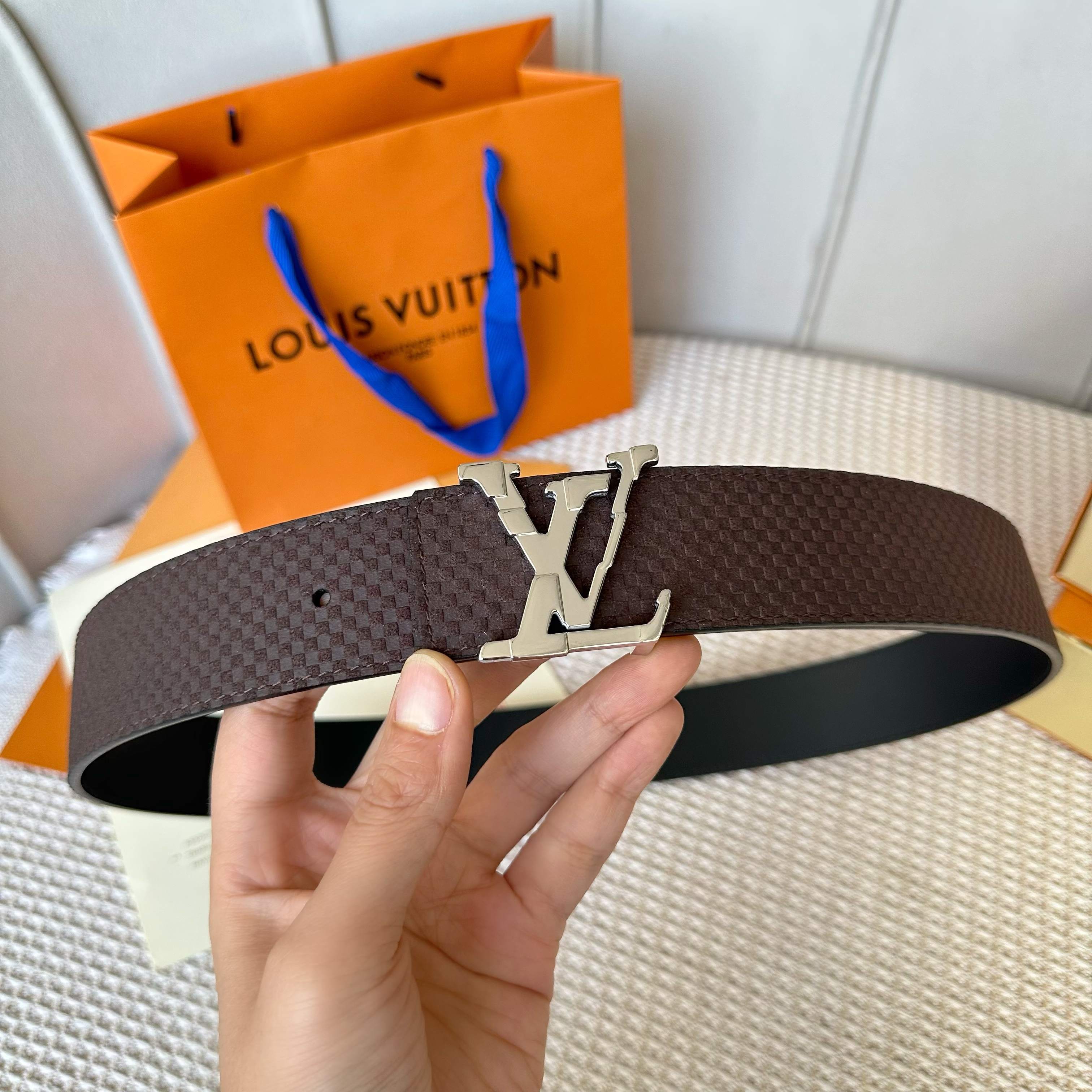 LOUIS VUITTON P：255 原版包裝 40mm幅 小牛皮仕様