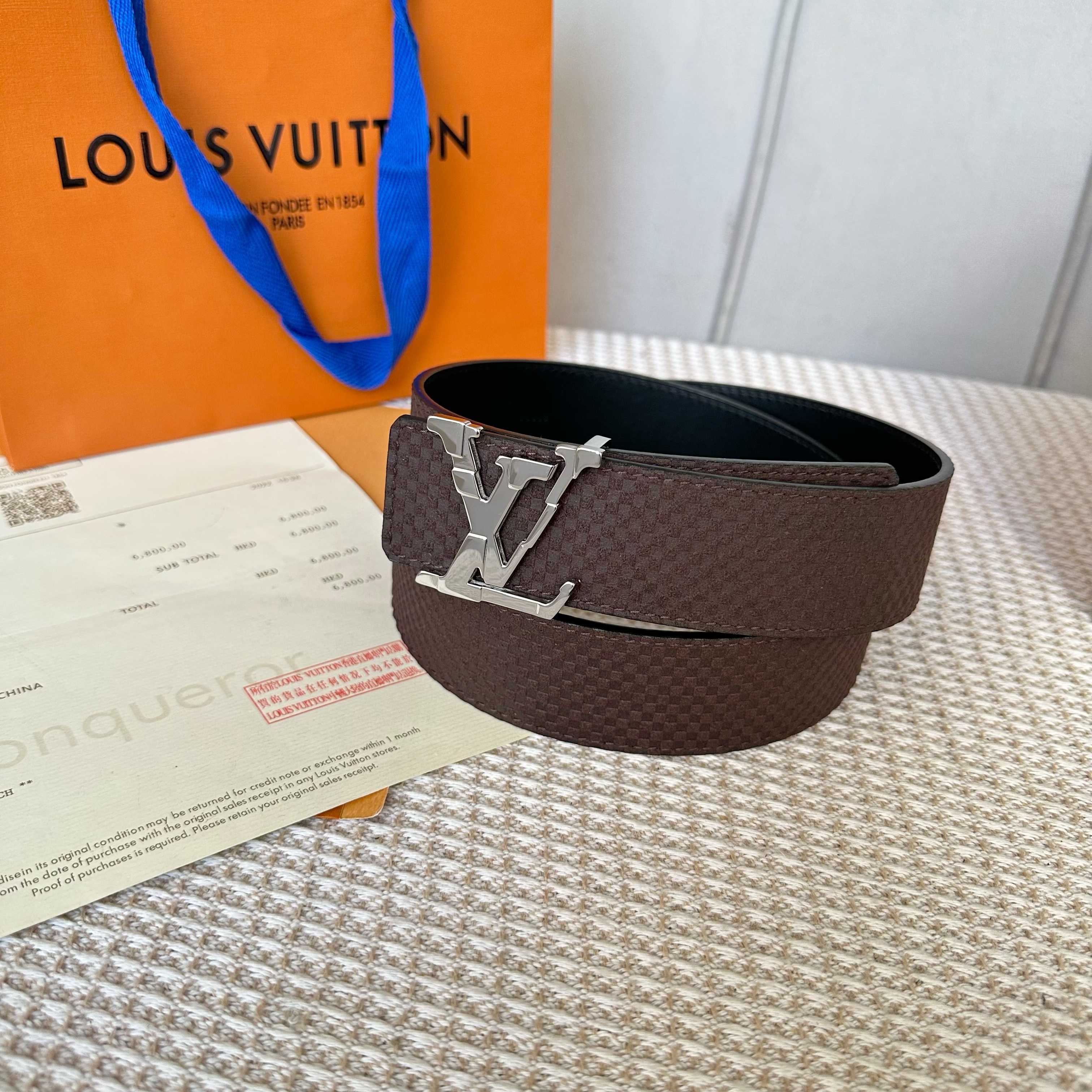 LOUIS VUITTON P：255 原版包裝 40mm幅 小牛皮仕様