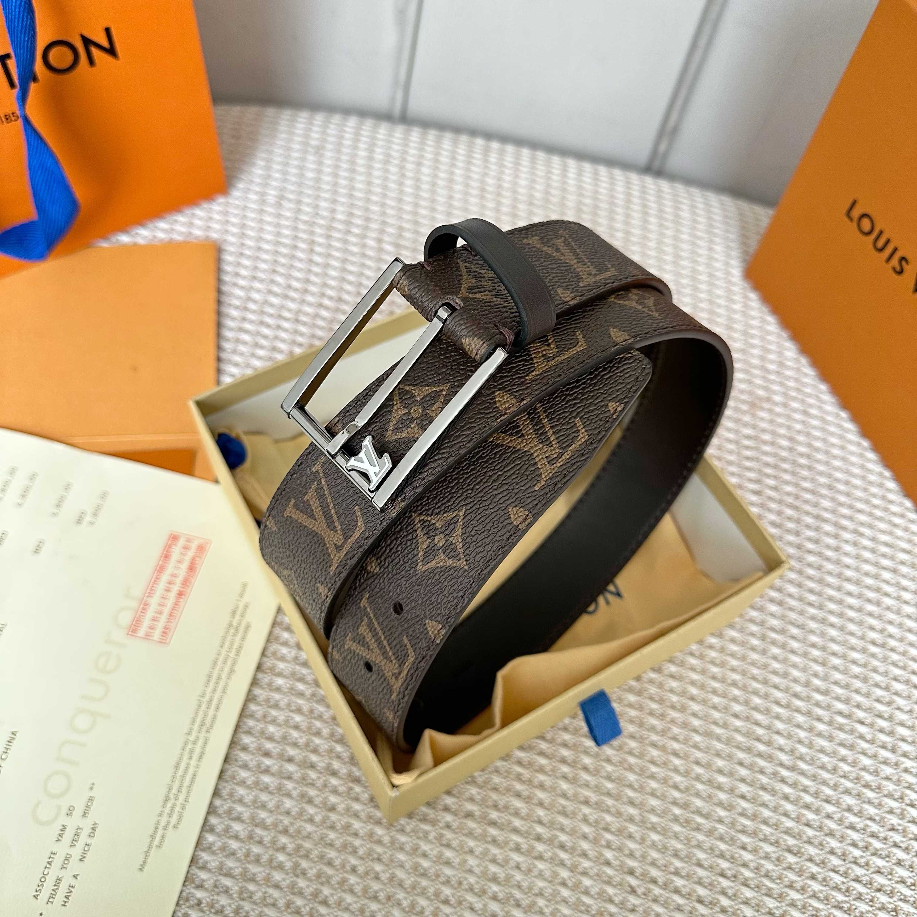 LouiS Vuitton P255 メンズ腰帶 - 定制帆布内衬・耐久性抜群