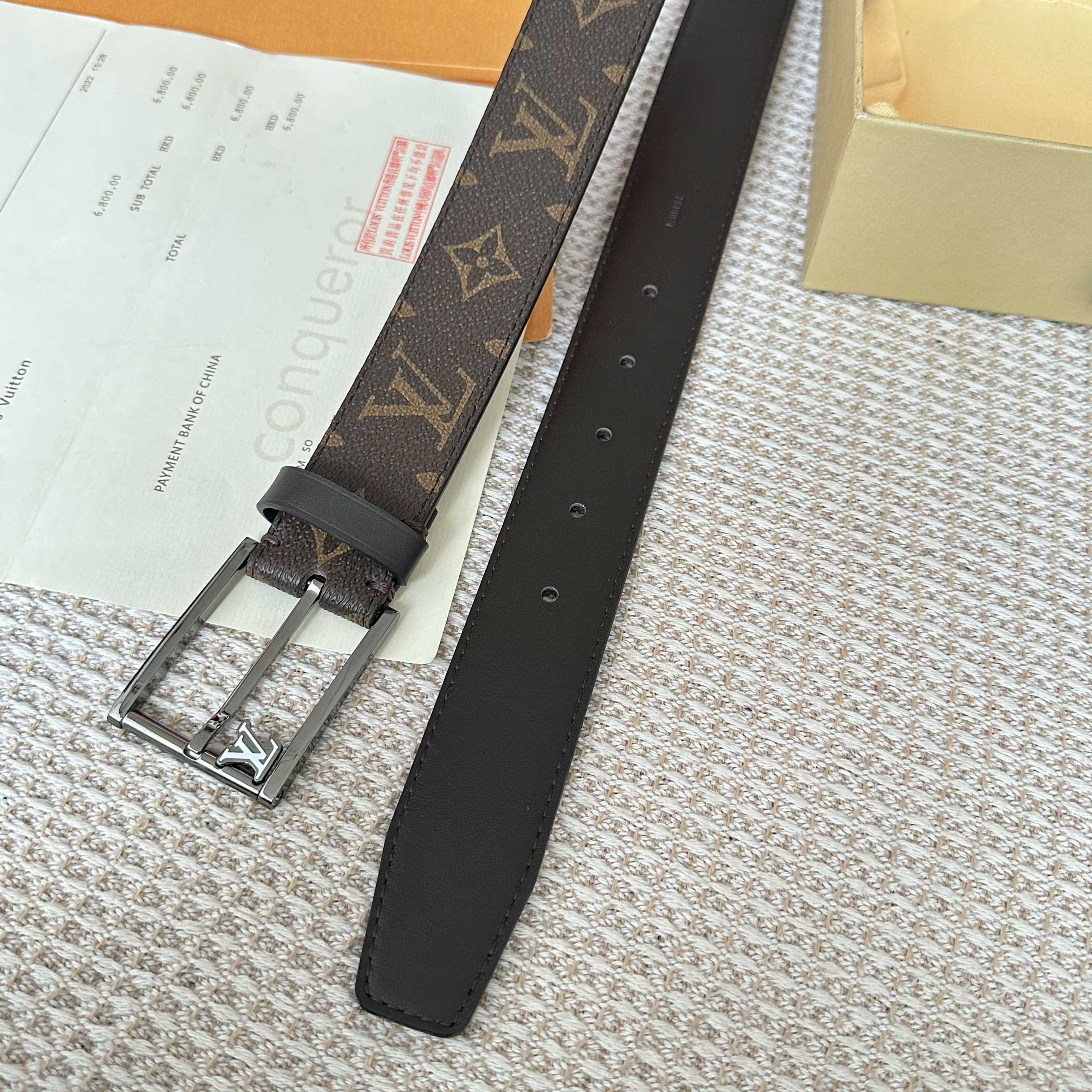 LouiS Vuitton P255 メンズ腰帶 - 定制帆布内衬・耐久性抜群