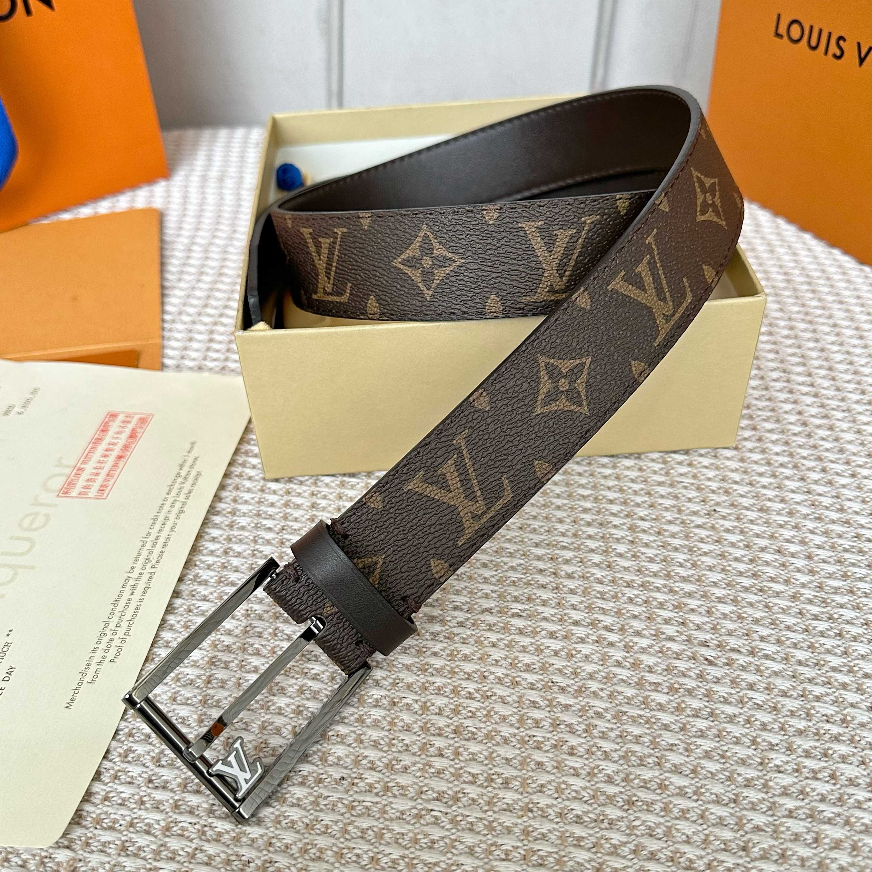 LouiS Vuitton P255 メンズ腰帶 - 定制帆布内衬・耐久性抜群