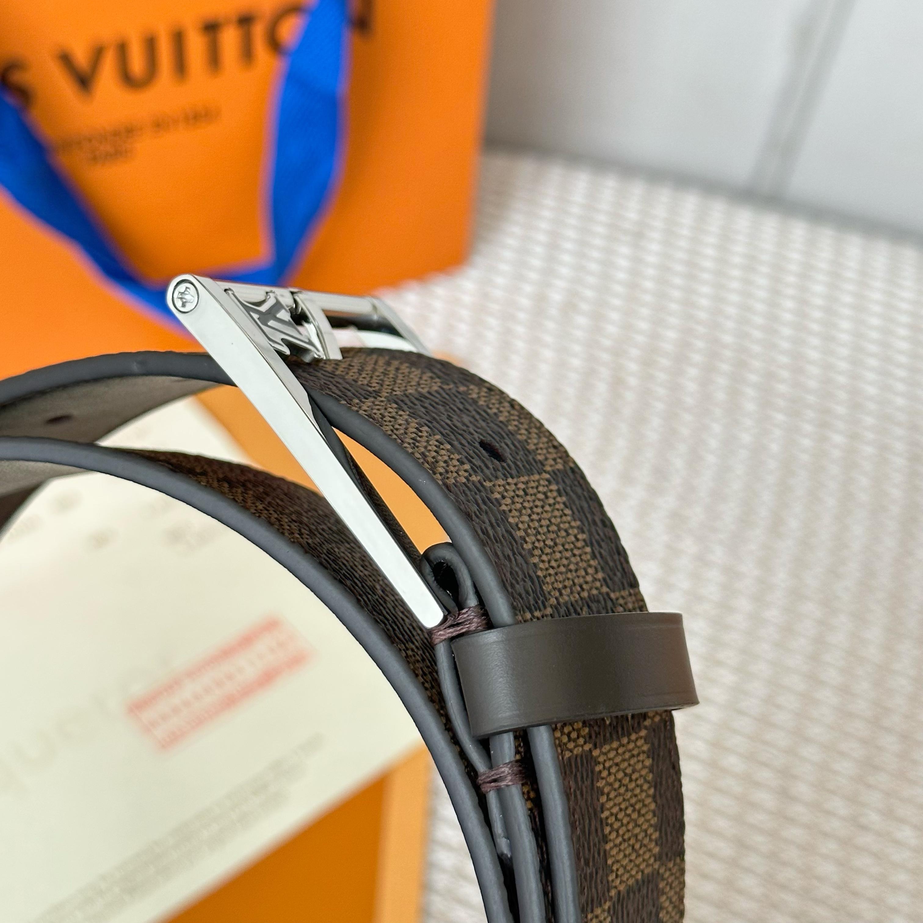 ルイ・ヴィトン P255 原版包装 男性用腰帯 幅35mm