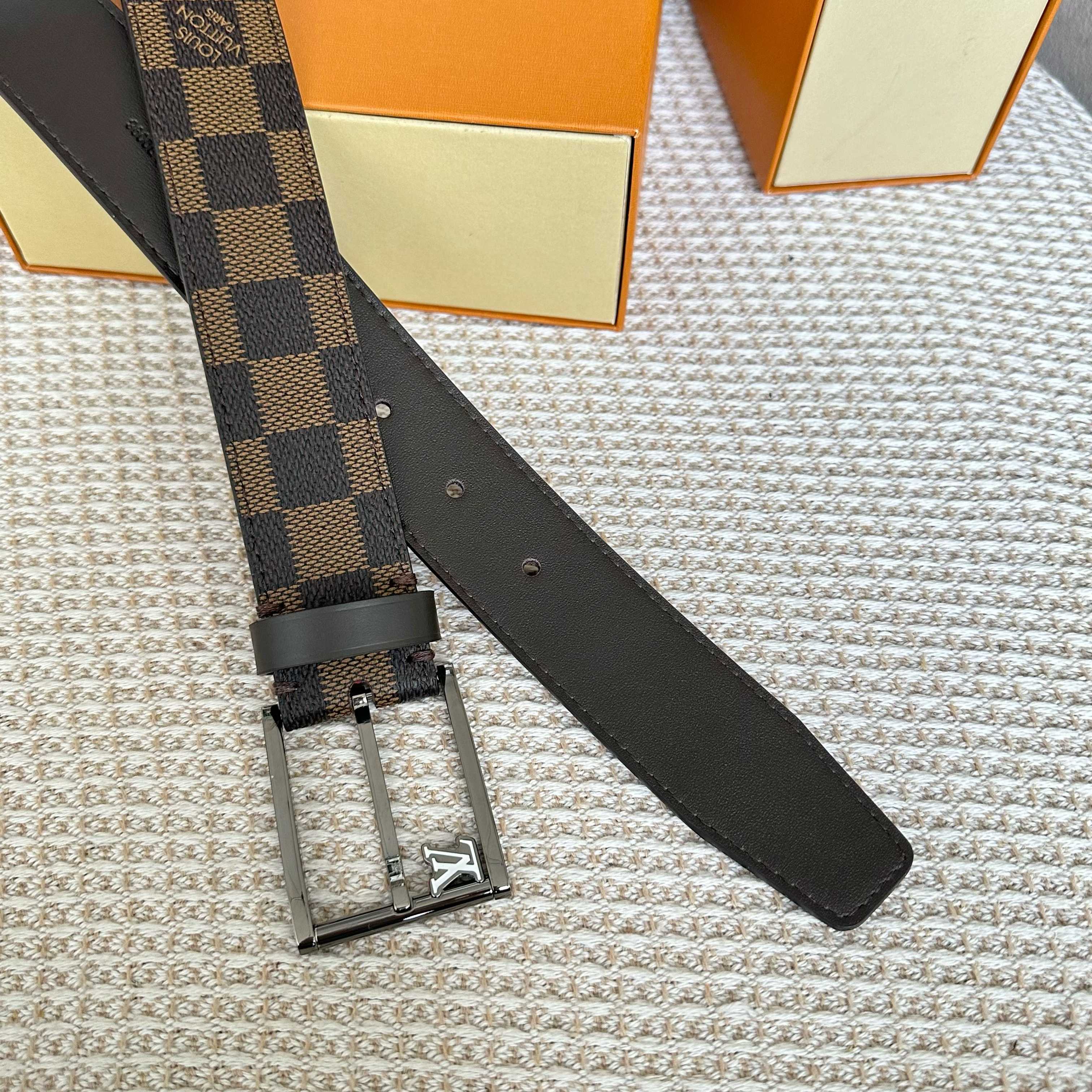 L0UIS VUITT0N P255 原版包装 男士腰帶 35mm幅広