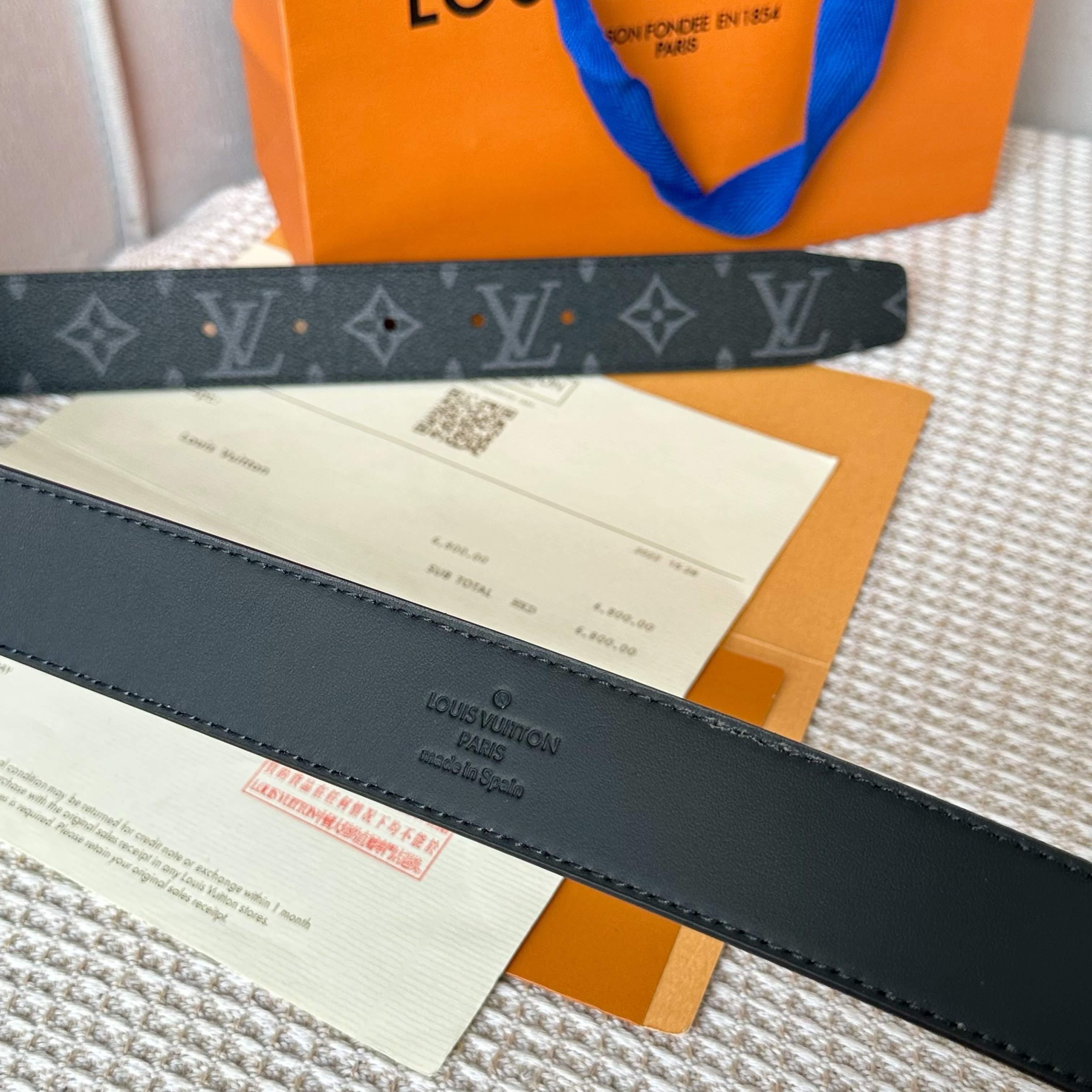 LOUIS VUITTON P255 メンズ原単腰帶 - 耐久性抜群のデザイン