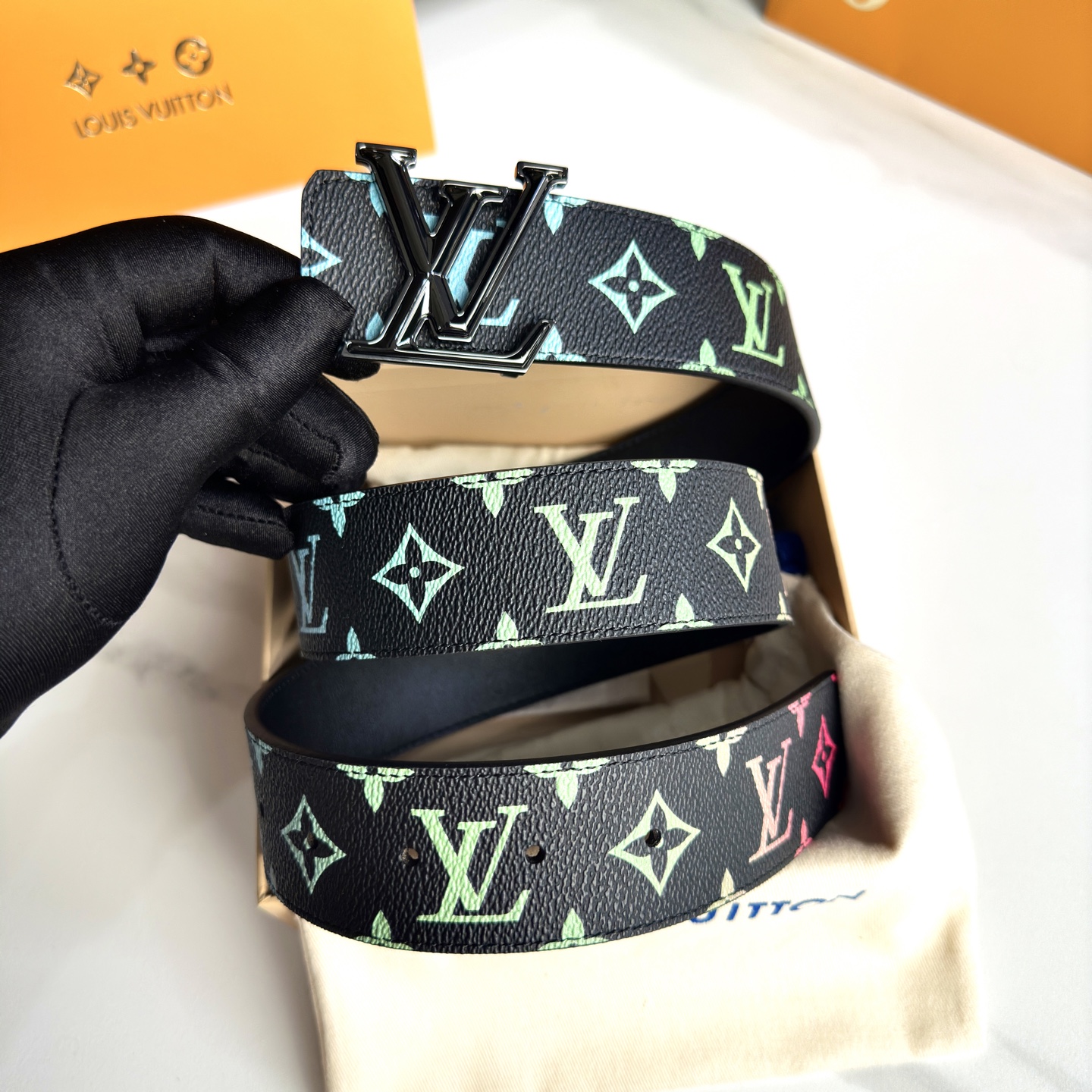 Loewe P：255 ベルト - カスタム帆布とレザーのコンビネーション