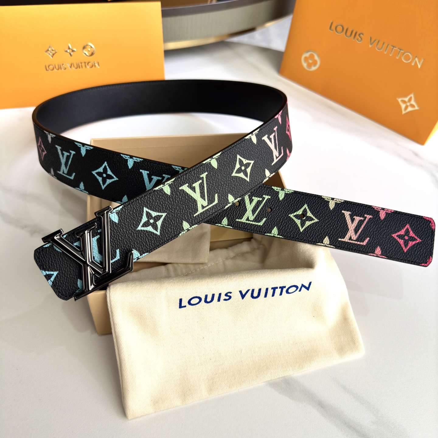 Loewe P：255 ベルト - カスタム帆布とレザーのコンビネーション