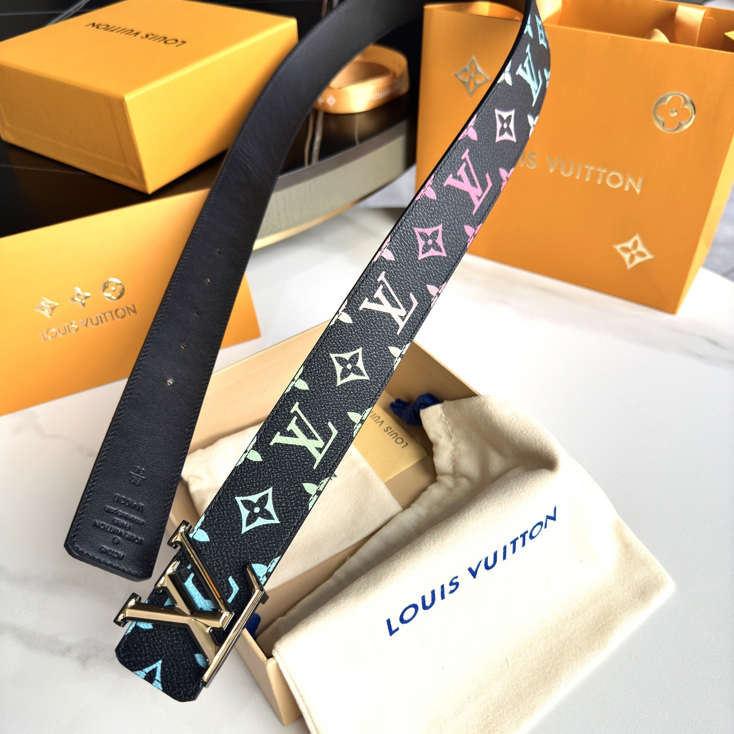 LOUIS VUITTON P：255 ベルト - 定番カスタムキャンバス＆ダブルサイド利用可