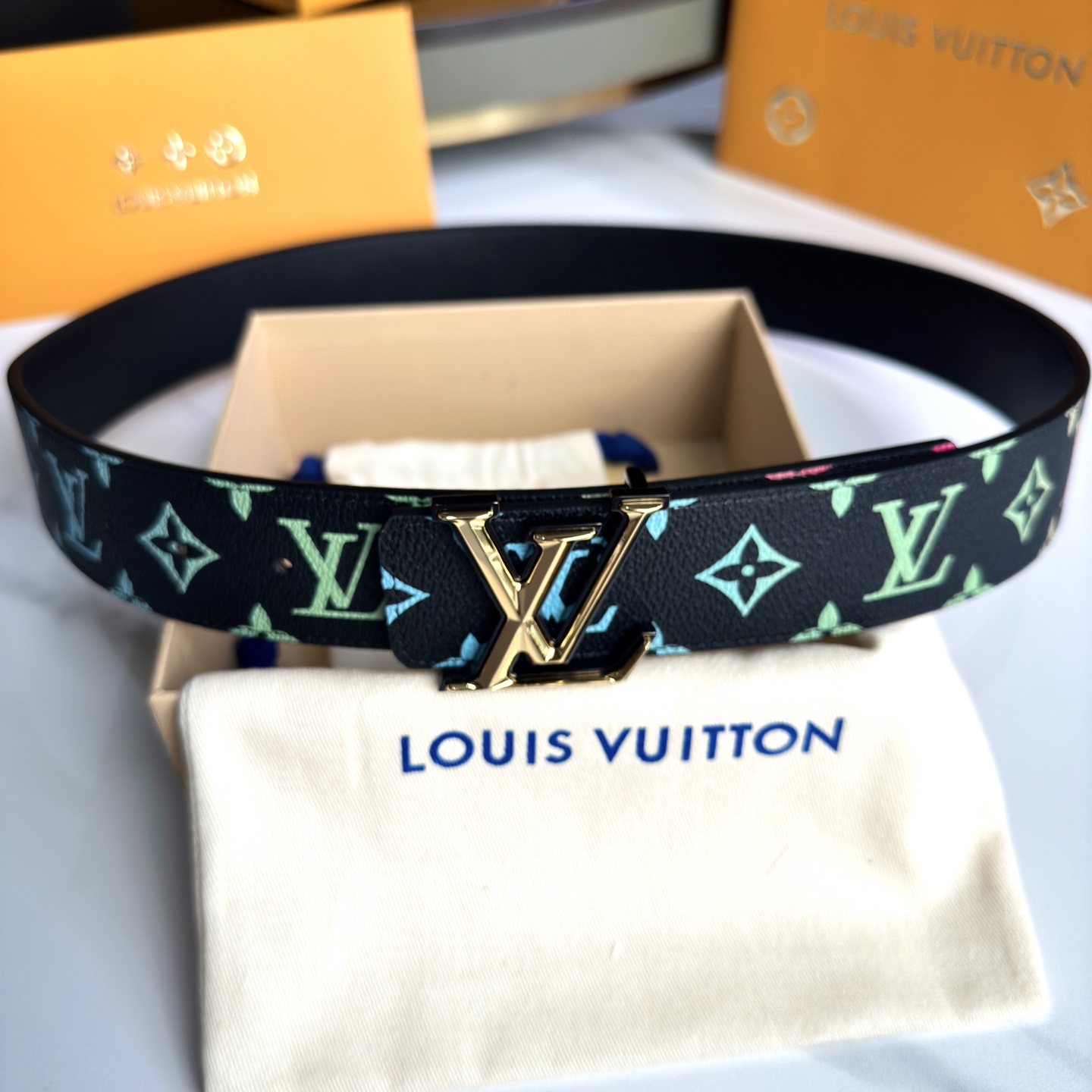 LOUIS VUITTON P:255 ベルト - 定番カスタムキャンバス&ダブルサイド利用可