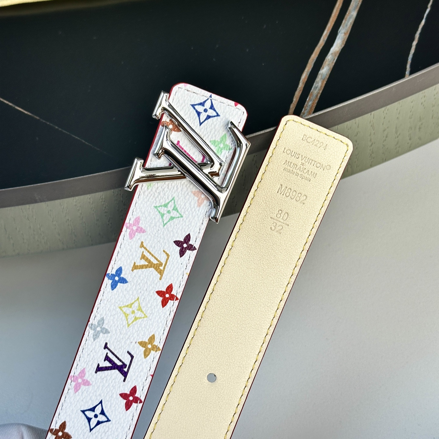 驢家 レディース ウエストベルト 小花シリーズ 幅3cm