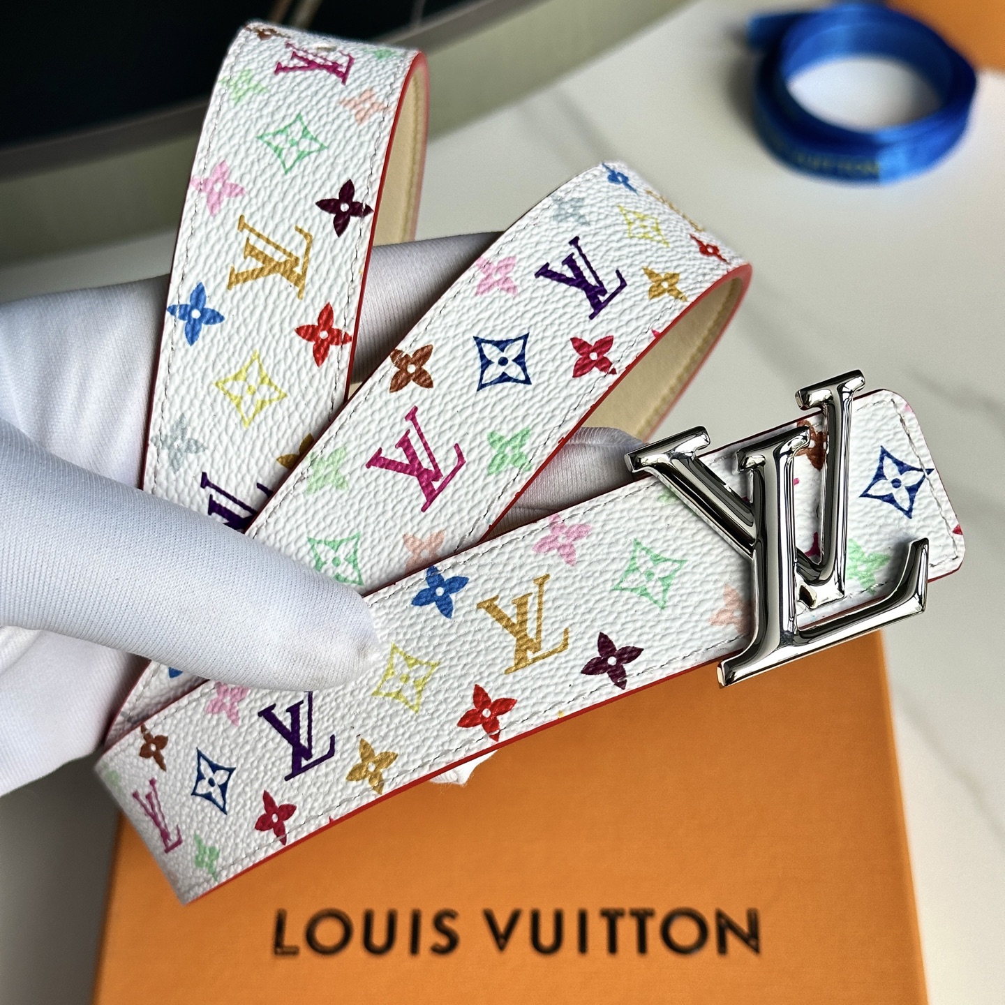 驢家 レディース ウエストベルト 小花シリーズ 幅3cm