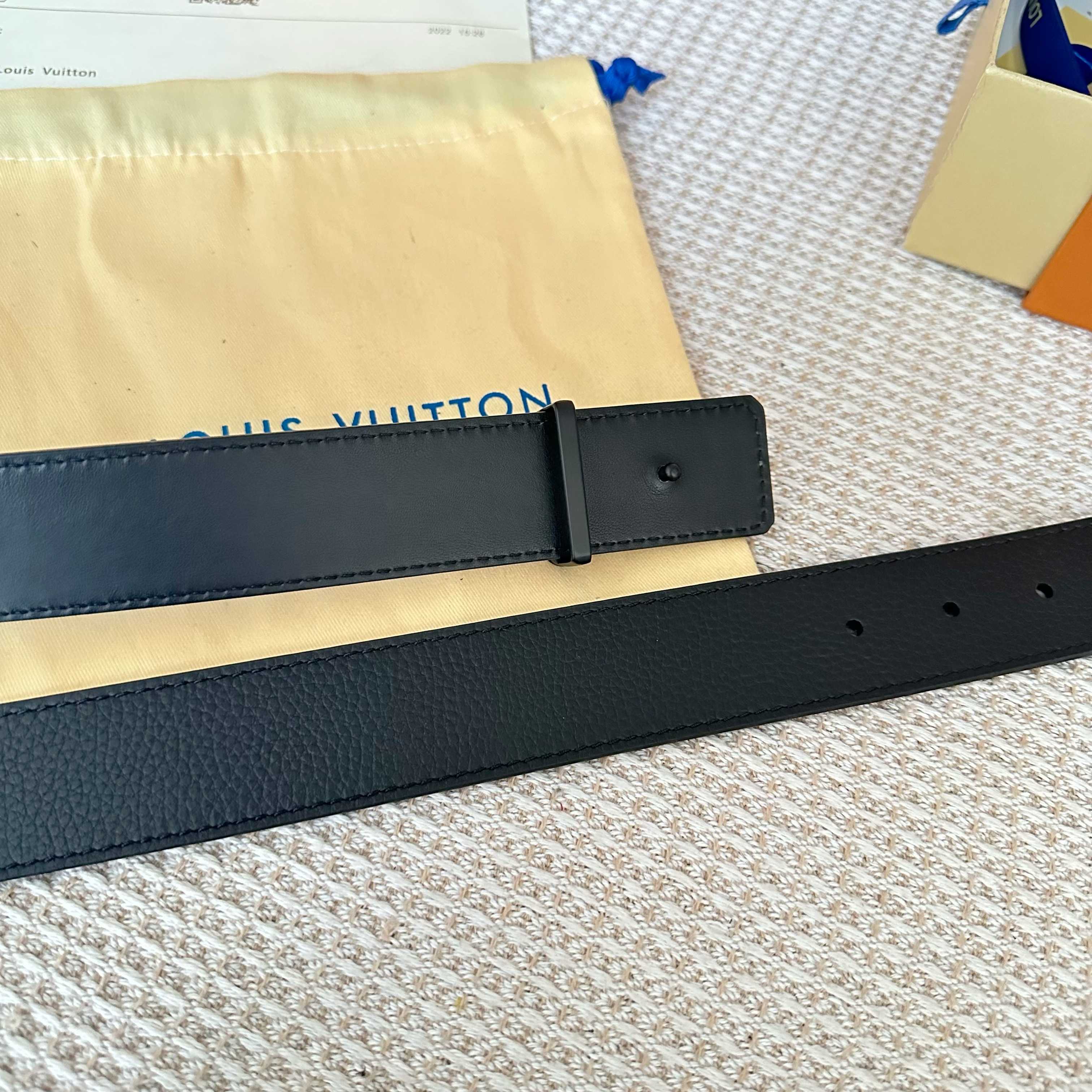 LOUIS VUITTON P255 リバーシブルレザーベルト 35mm