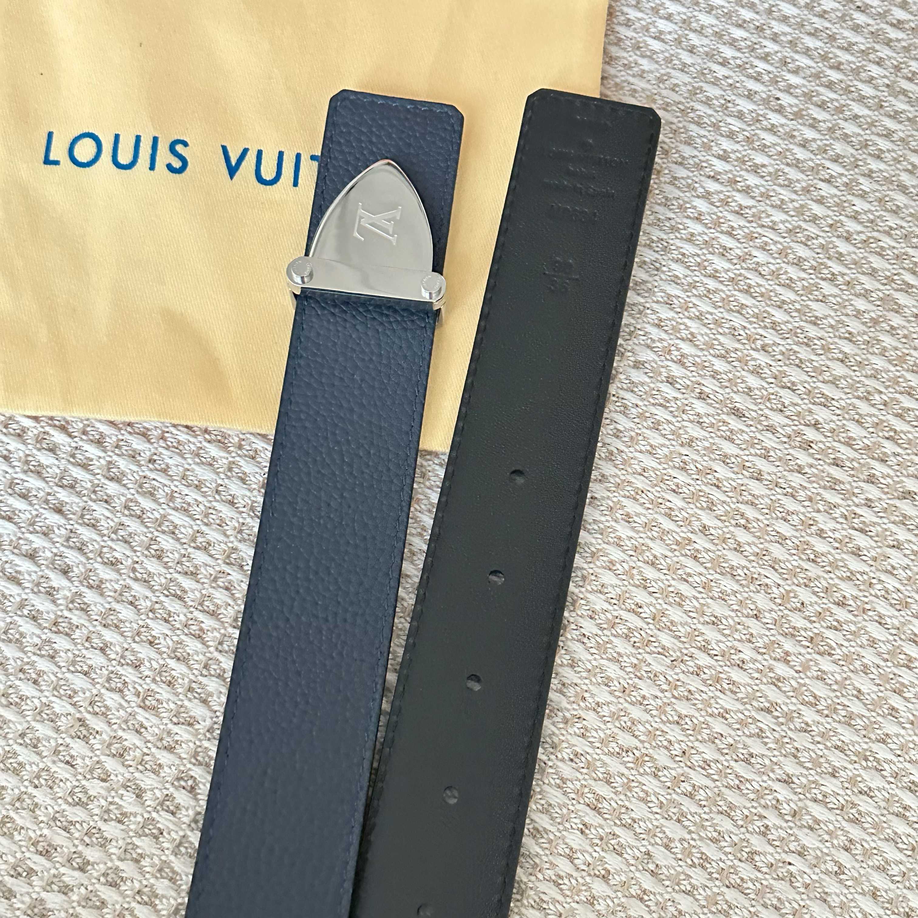 L0UIS VUITT0N P255 驢家原單腰帶 双面使用可能な35mm幅