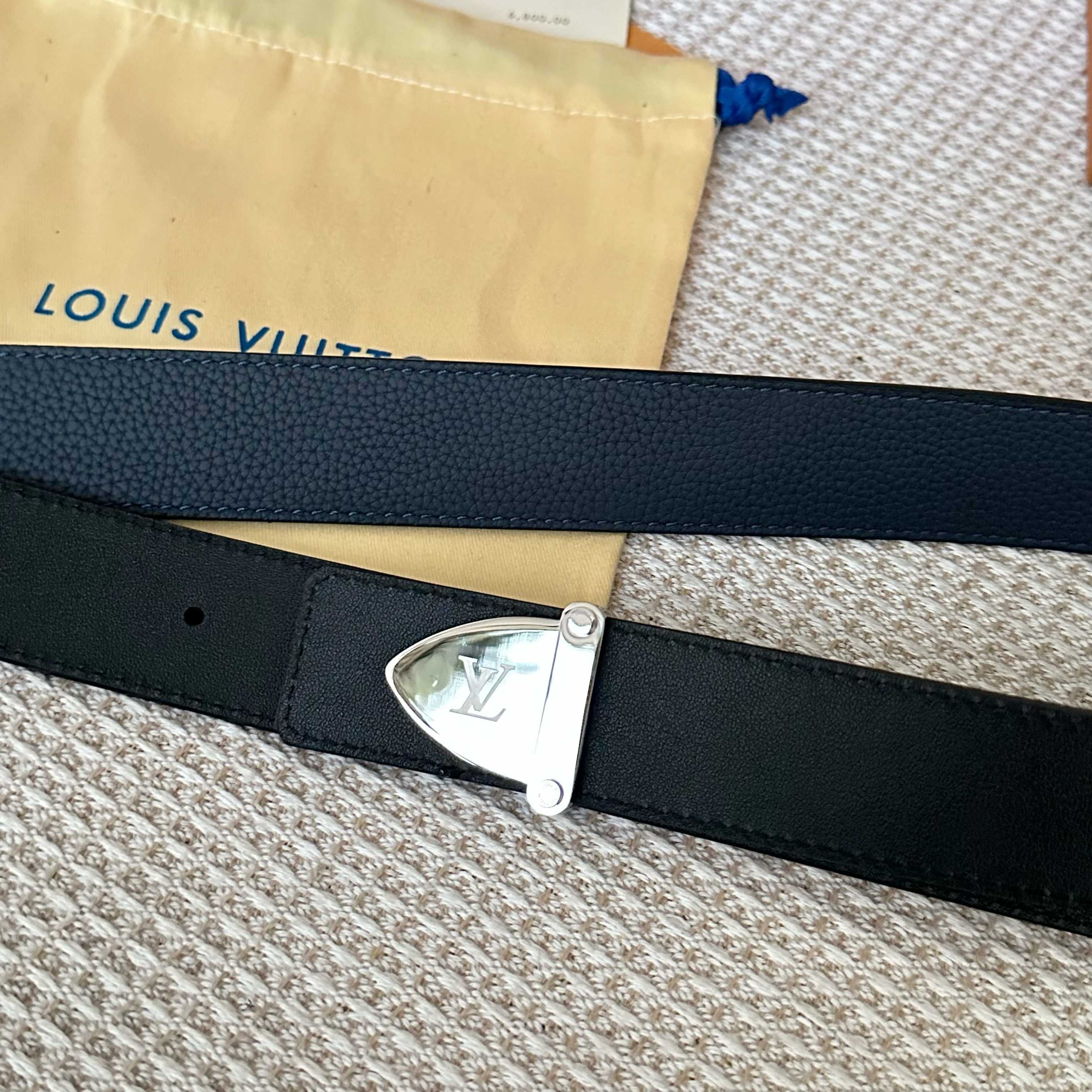 L0UIS VUITT0N P255 驢家原單腰帶 双面使用可能な35mm幅