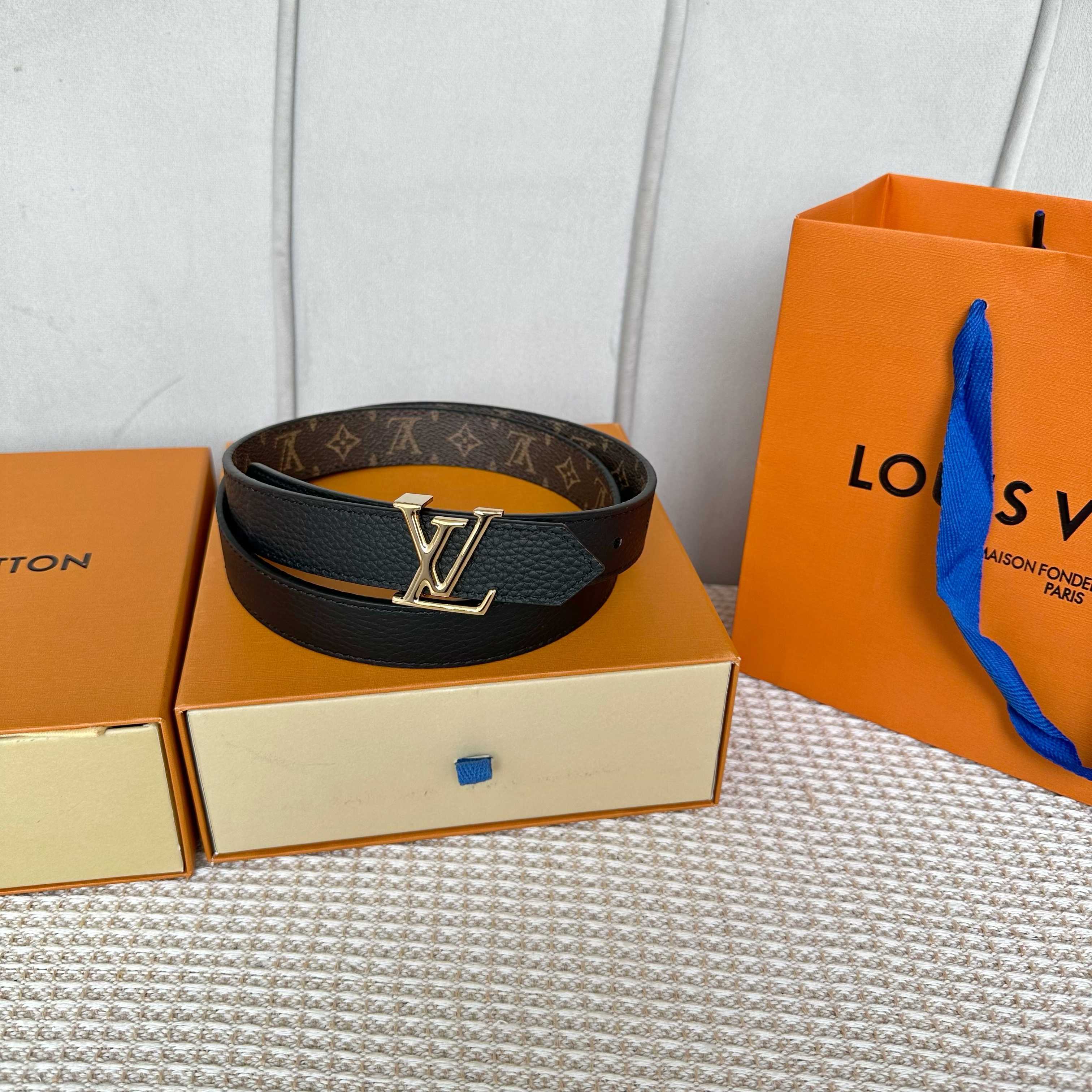 L0UIS VUITT0N P255 レディース腰帯 25mm幅 ダブルサイドデザイン