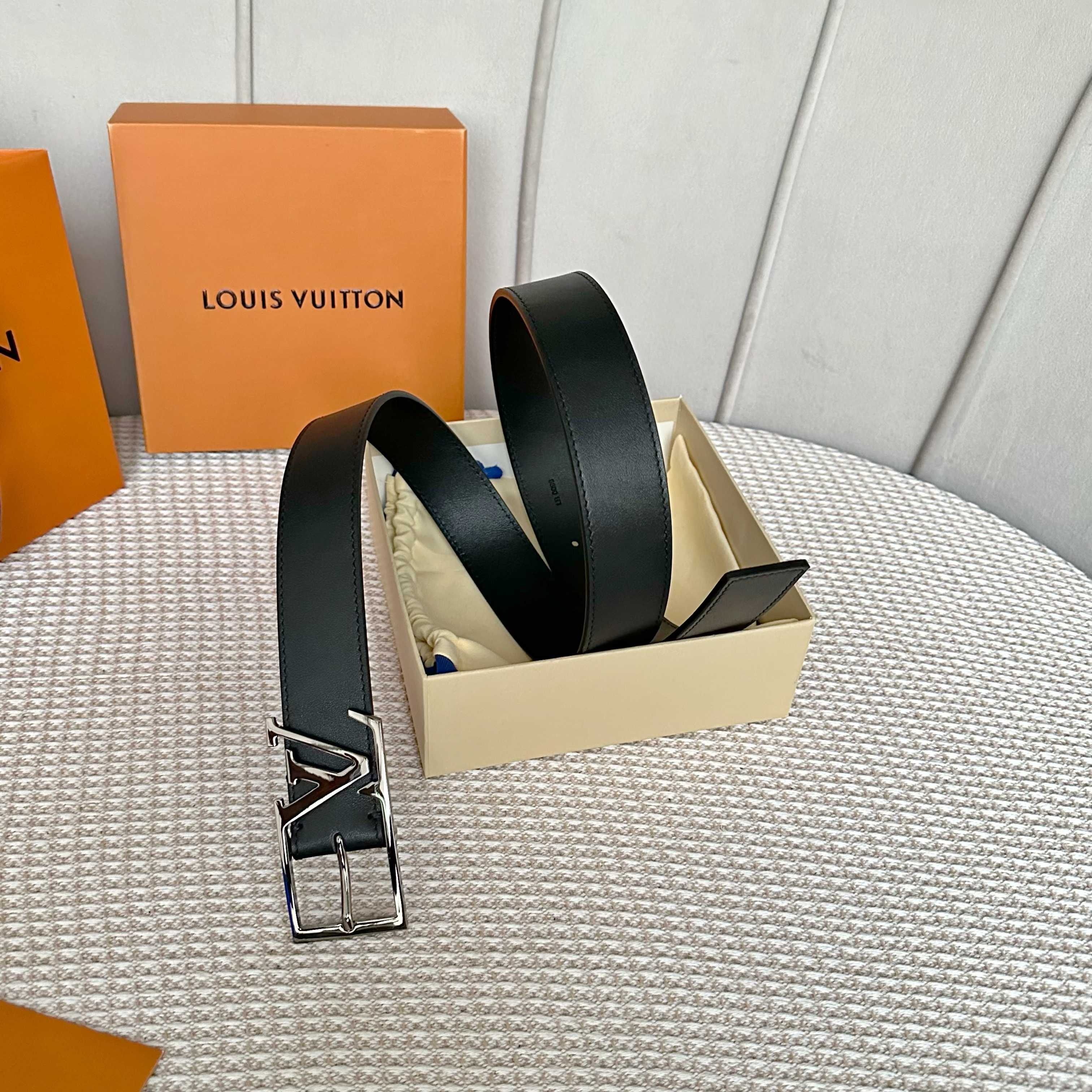 LOUIS VUITTON P255 男士原單腰帶 - 35mm幅広デザイン