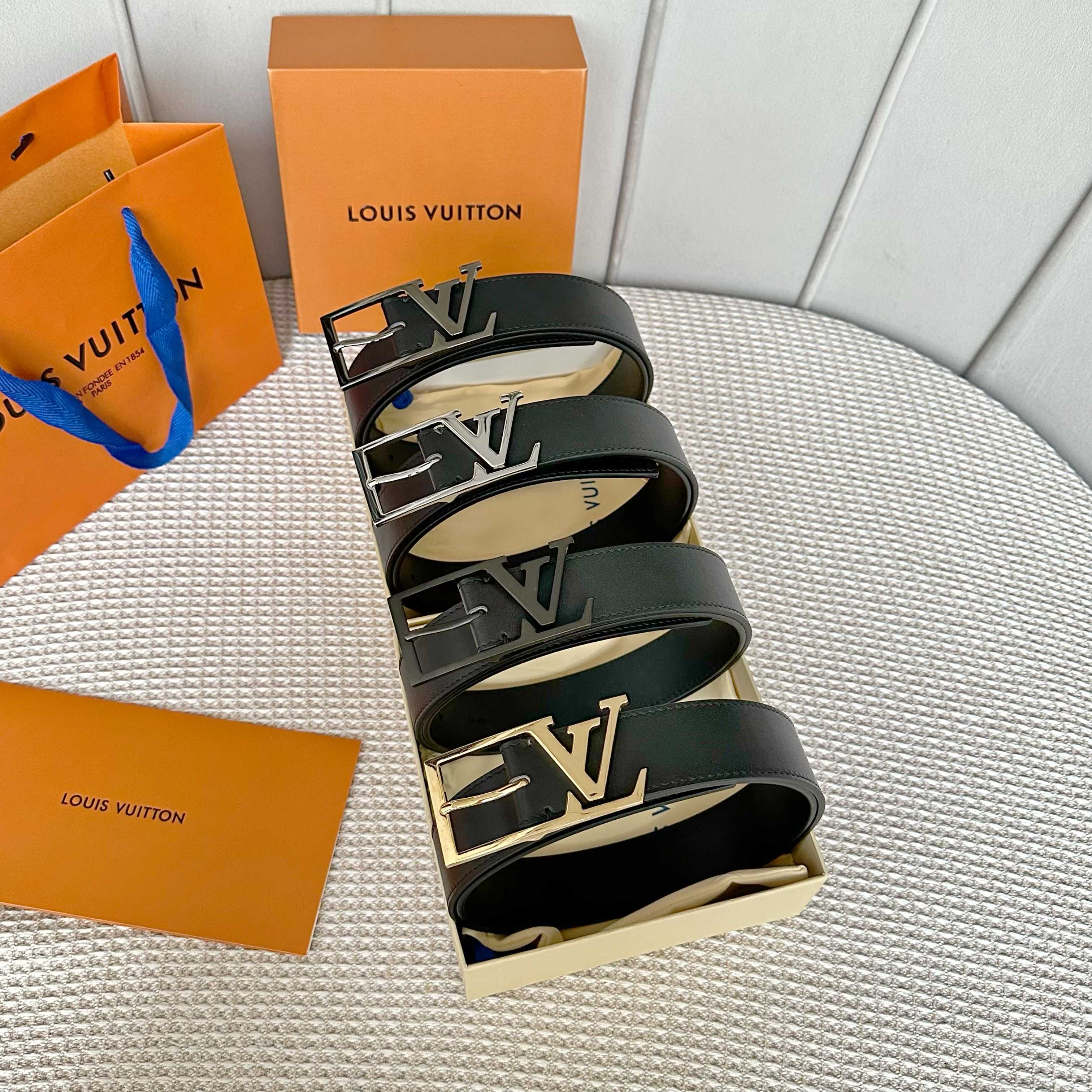 LOUIS VUITTON P255 男士原單腰帶 - 35mm幅広デザイン