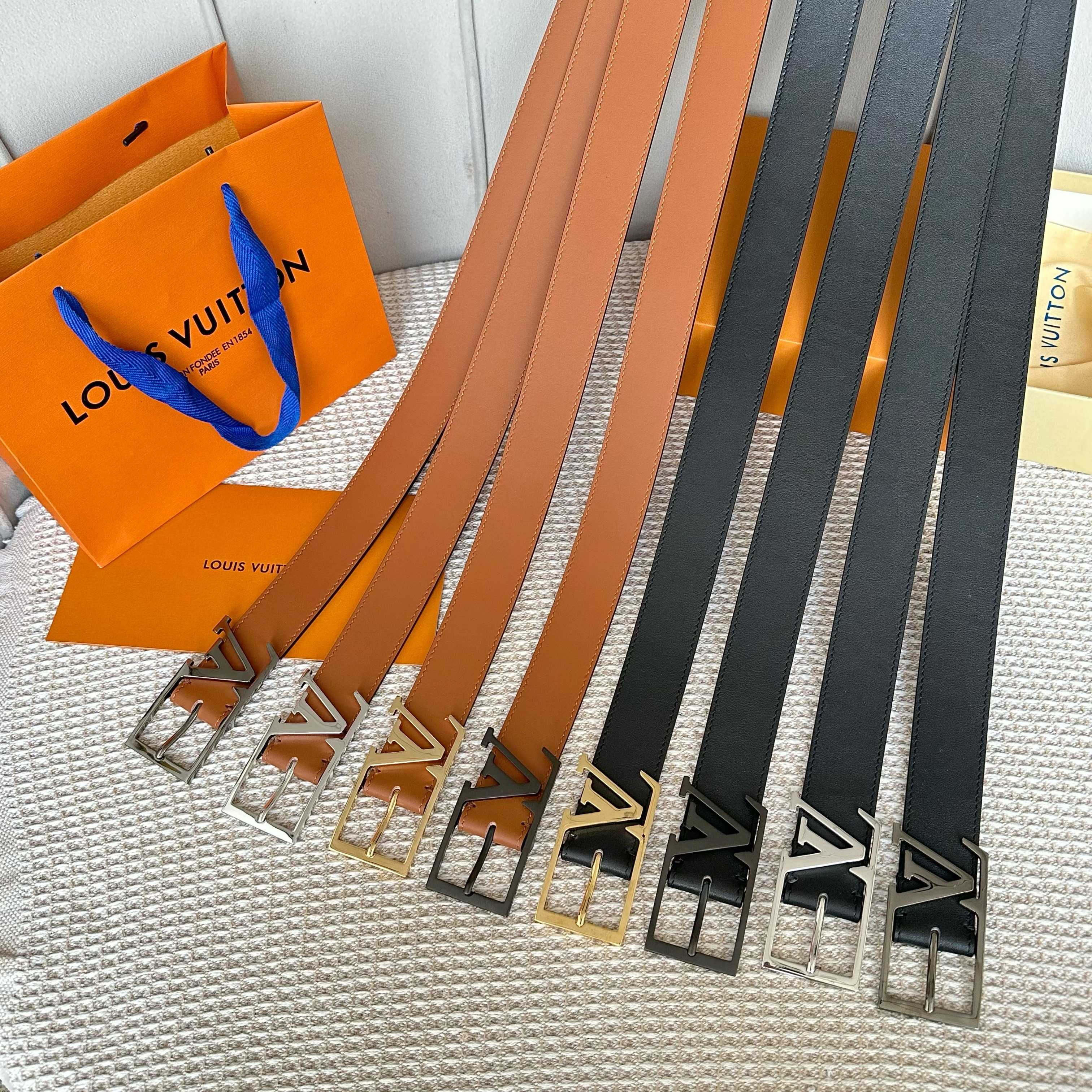 LouiS Vuitton P255 原版包装 男士腰帶 35mm