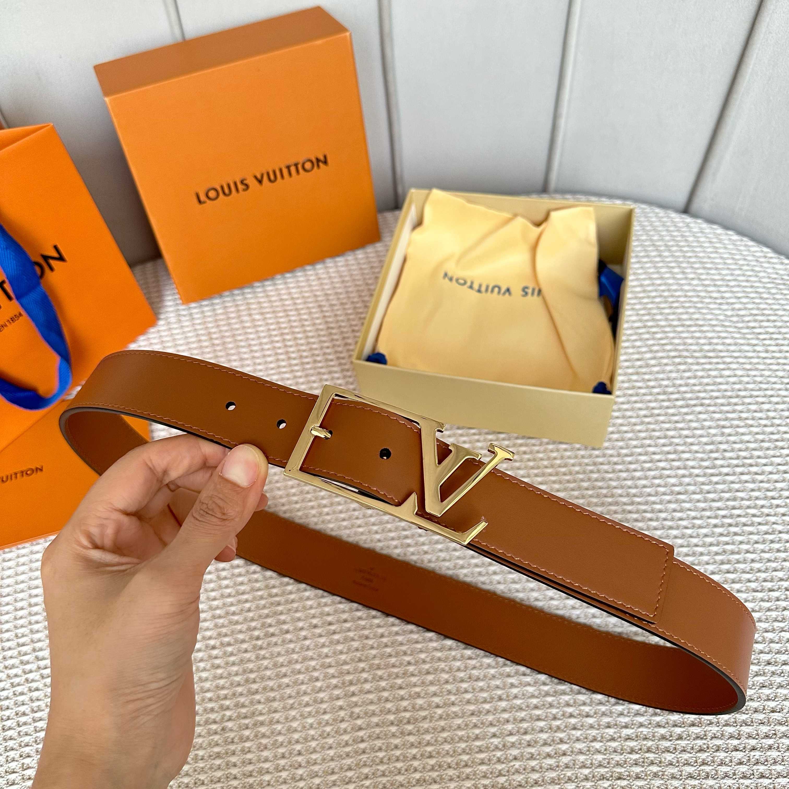 LouiS Vuitton P255 原版包装 男士腰帶 35mm