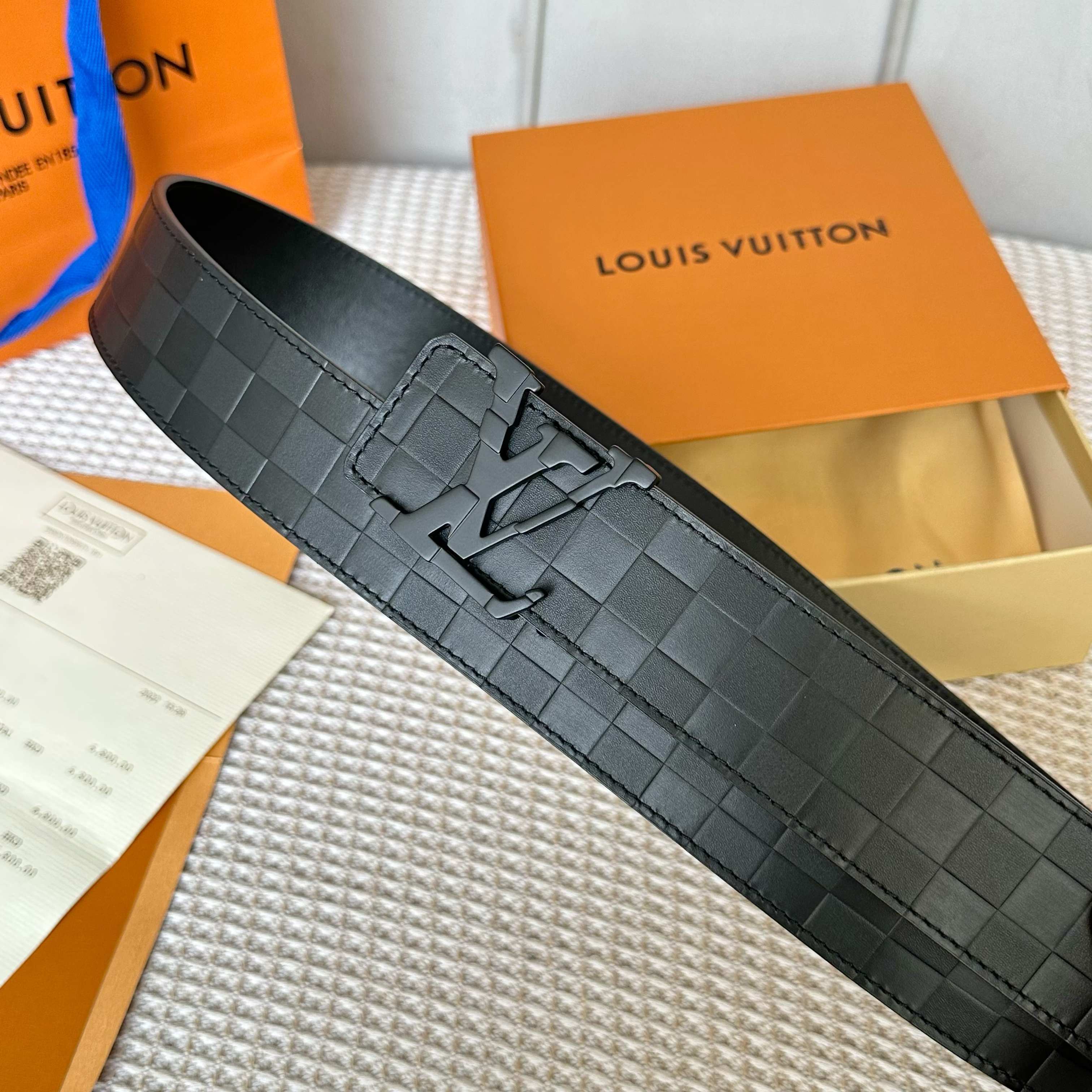 LOUIS VUITTON P：255 原版包裝 小牛皮ベルト