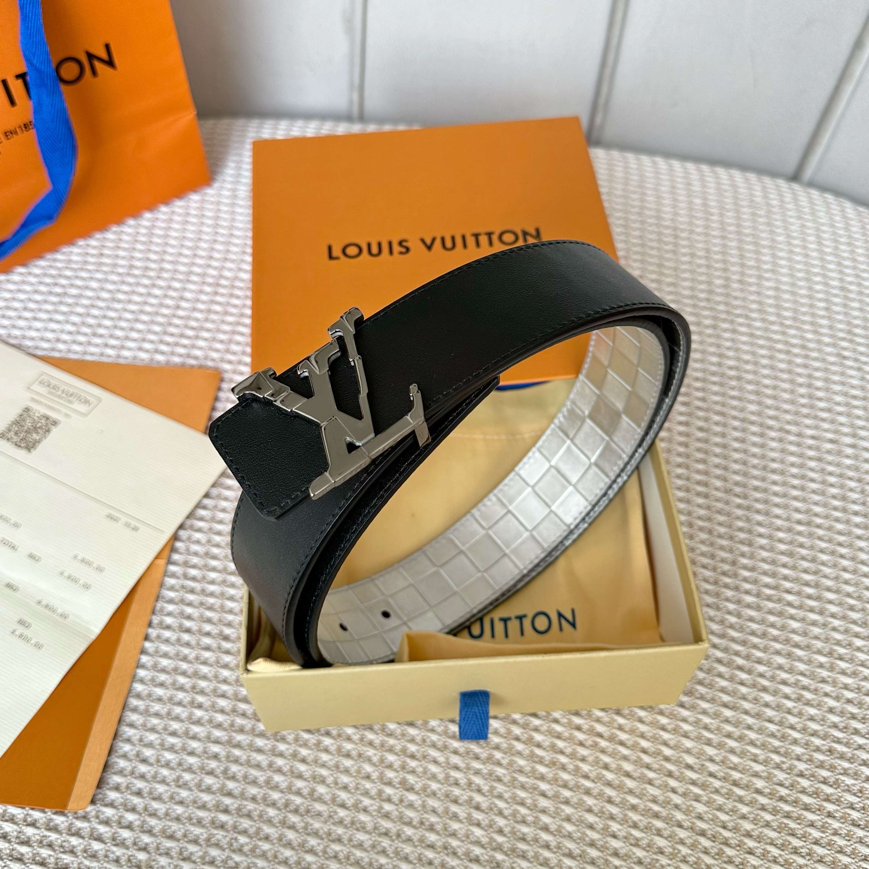 ルイ・ヴィトン P：255 原版包裝 小牛皮 ベルト
