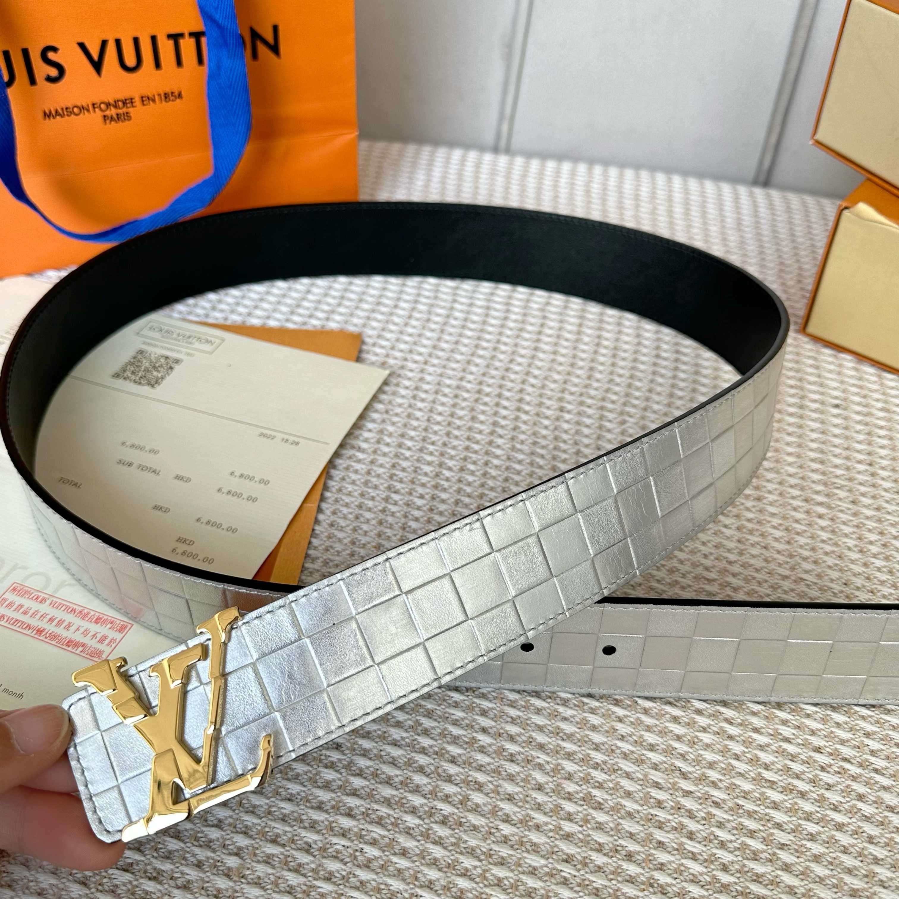 LOUIS VUITTON P：255 原版包裝 40mm幅 小牛皮仕様