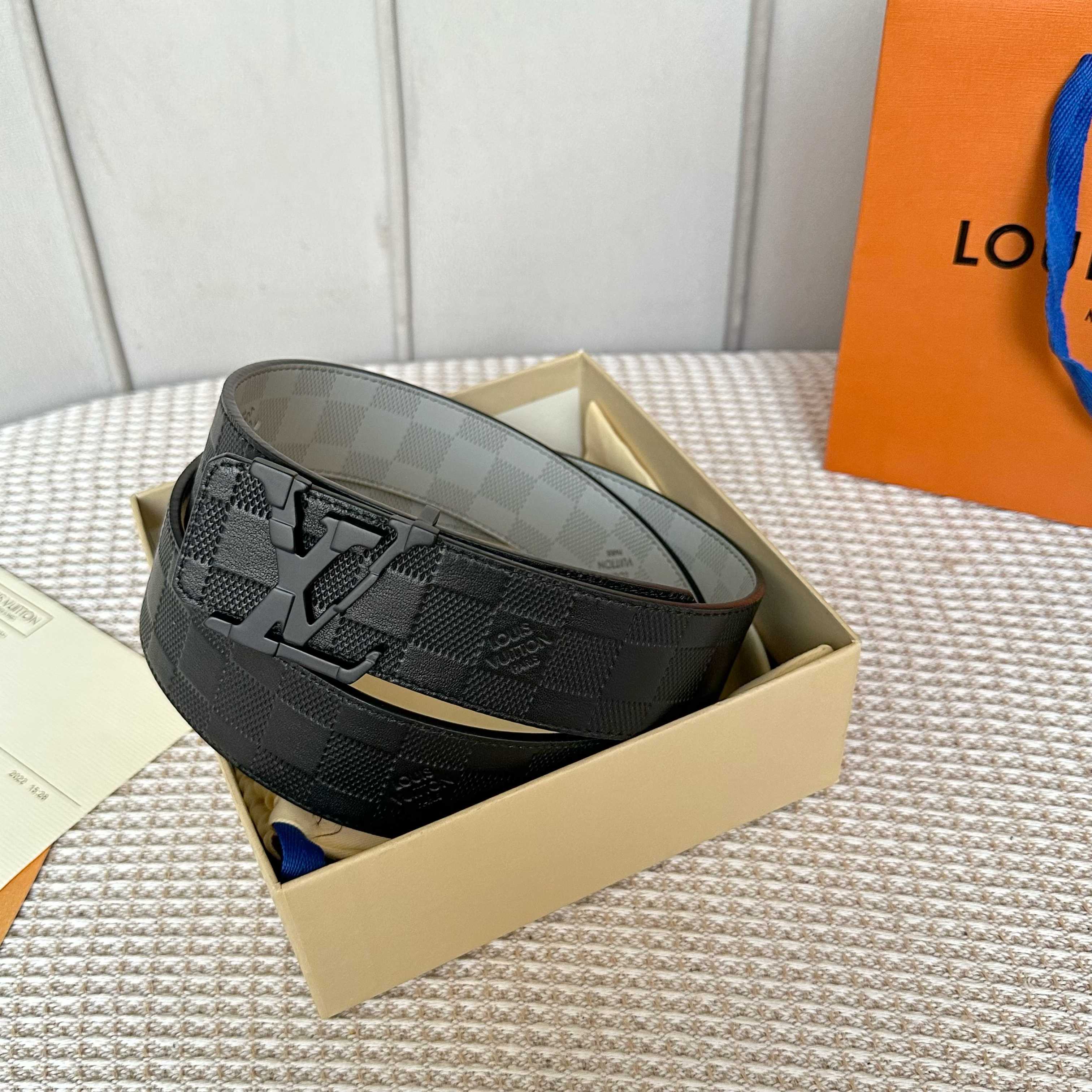 LOUIS VUITTON P：255 原版包裝 40mm幅 小牛皮仕様