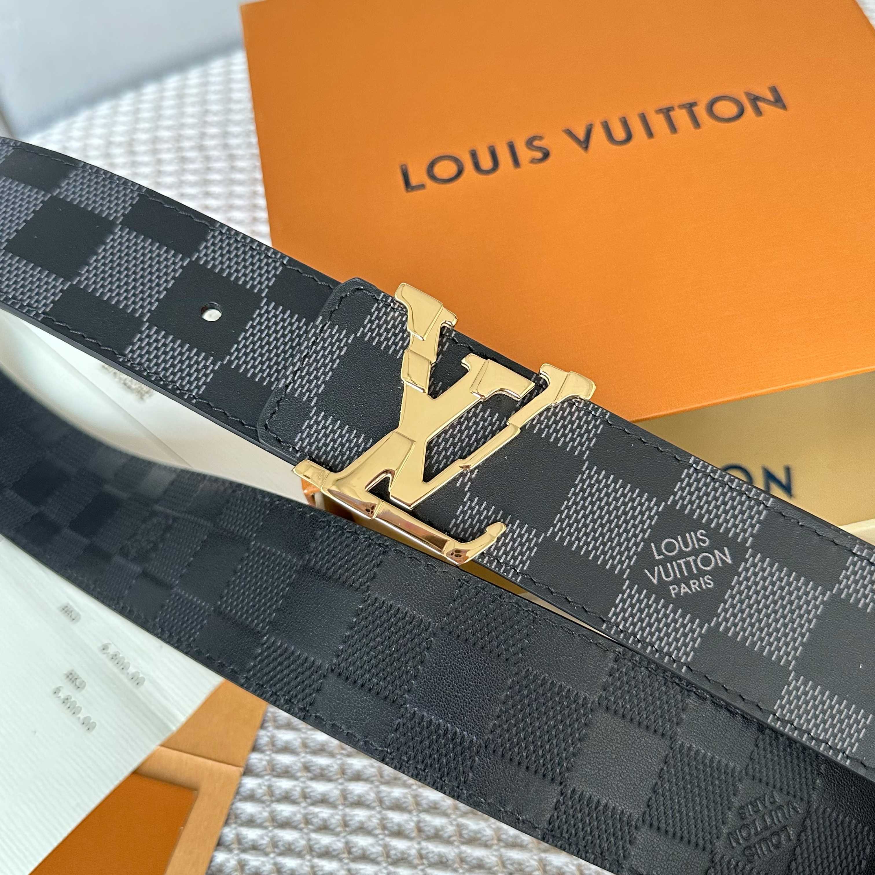 LOUIS VUITTON P：255 原版包裝 40mm幅 小牛皮製