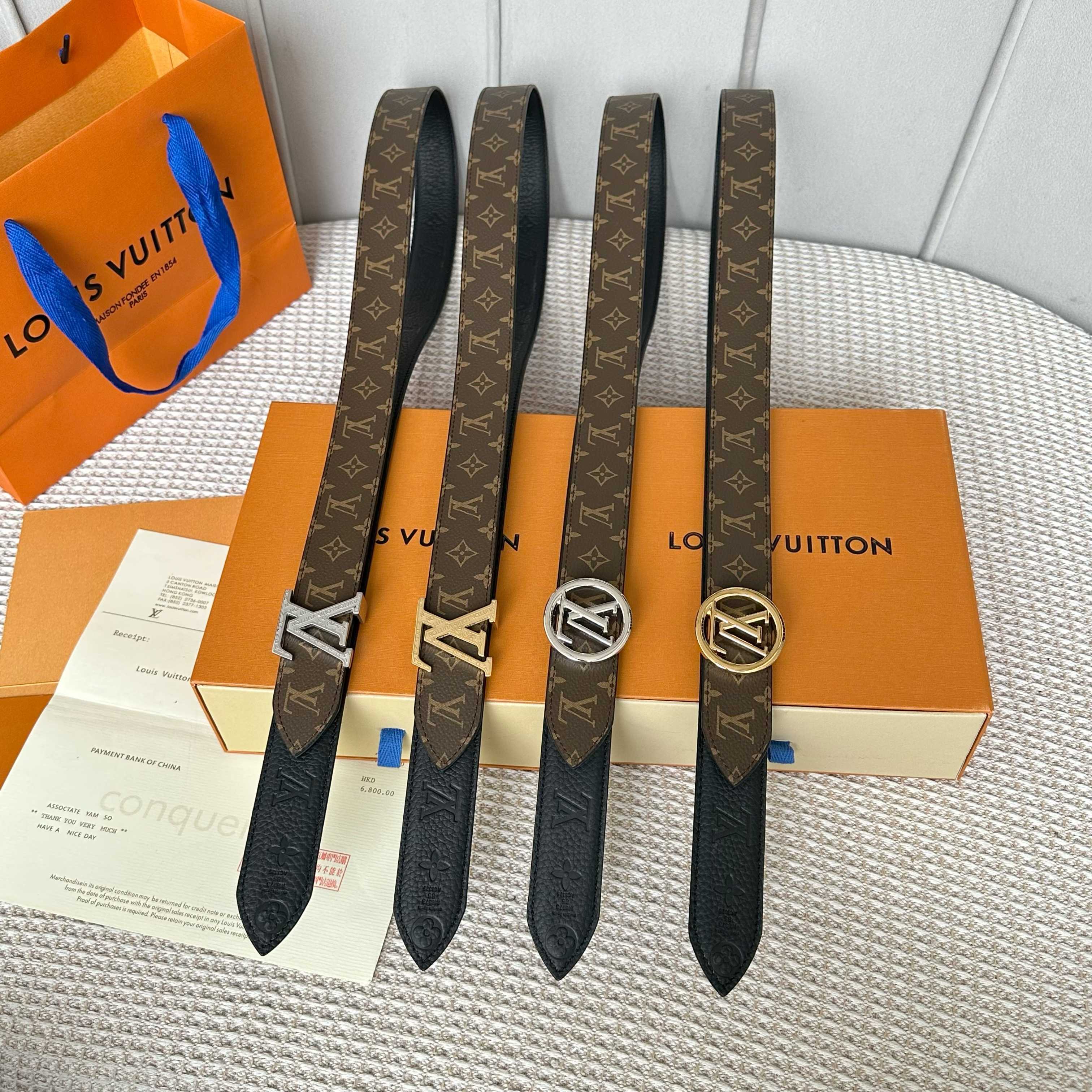 Loui Vuitton P255 原版包裝 レディース腰帶 30mm幅