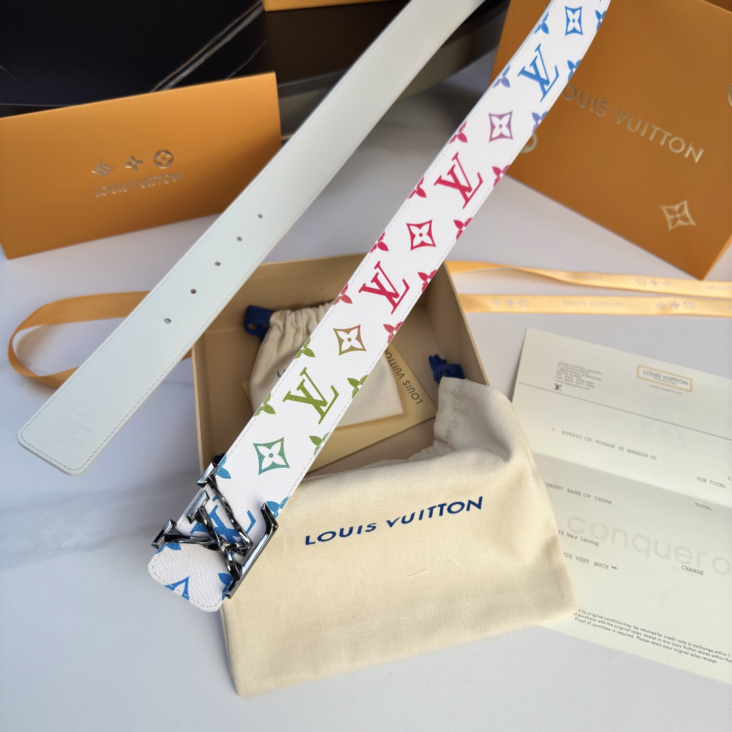 LOUIS VUITTON P:255 ベルト - 40mm 幅、ダブルサイド使用可能