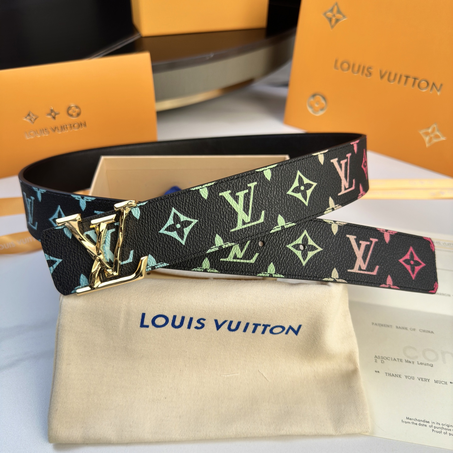 LOUIS VUITTON P：255 ベルト - 定制帆布＆小牛皮の贅沢