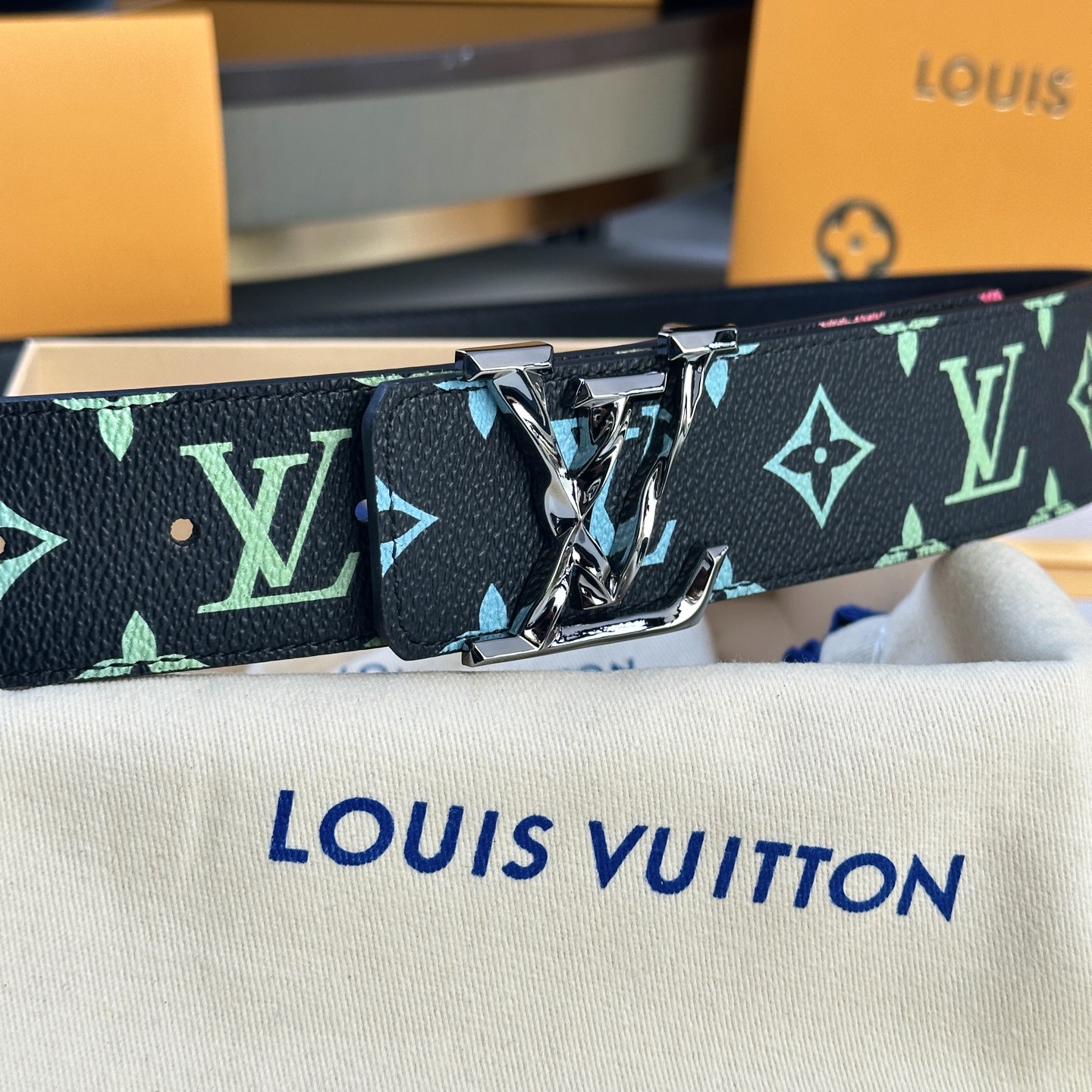 LOUIS VUITTON P：255 ベルト - カスタム帆布＆レザー