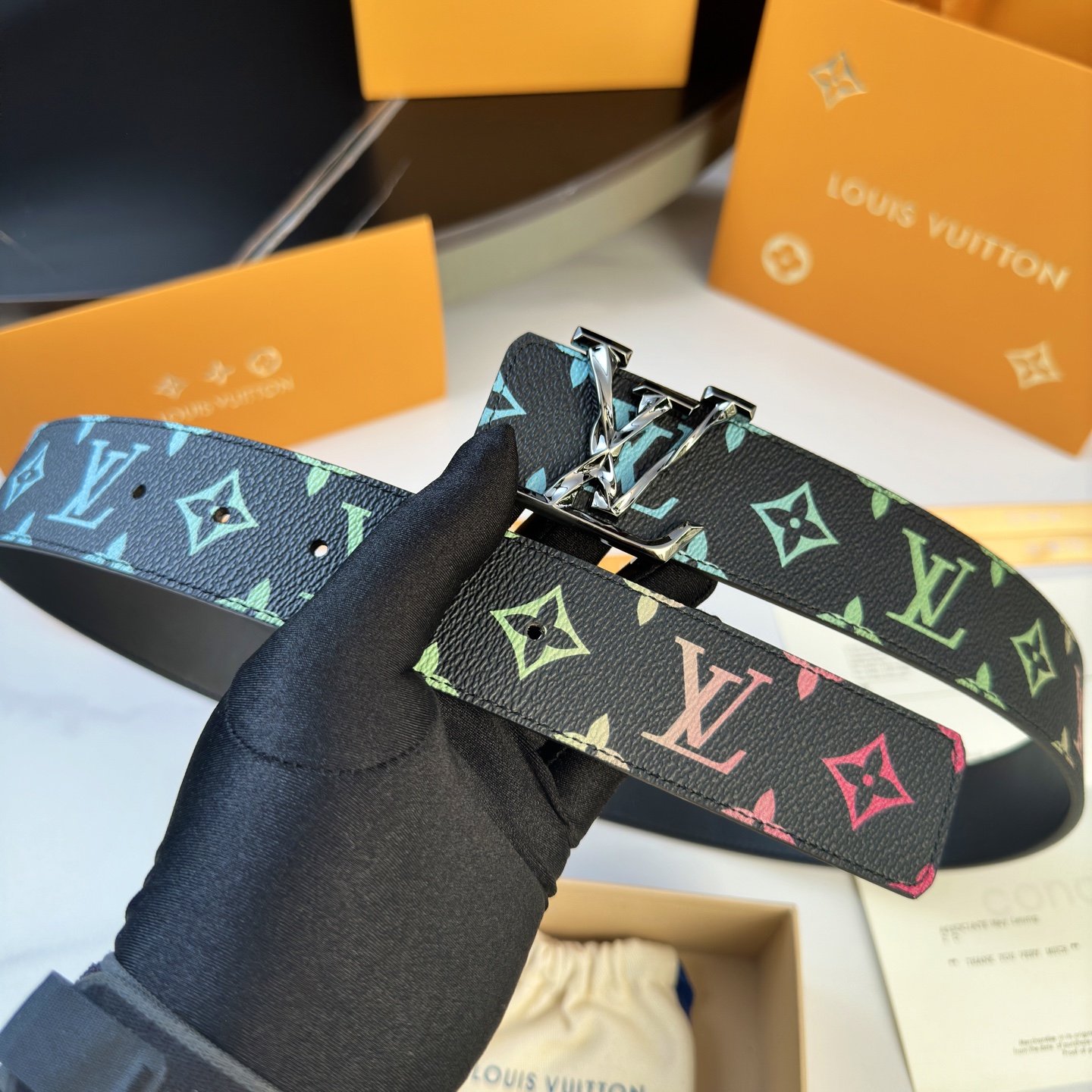 LOUIS VUITTON P：255 ベルト - カスタム帆布＆レザー