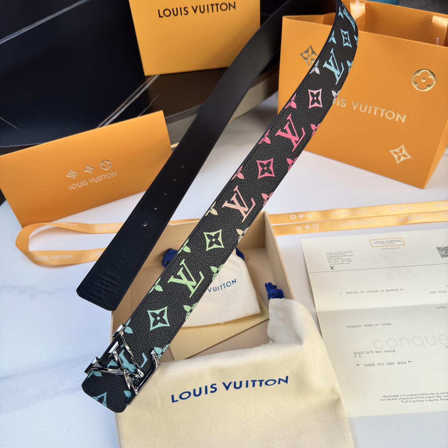 LOUIS VUITTON P：255 ベルト - カスタム帆布＆レザー