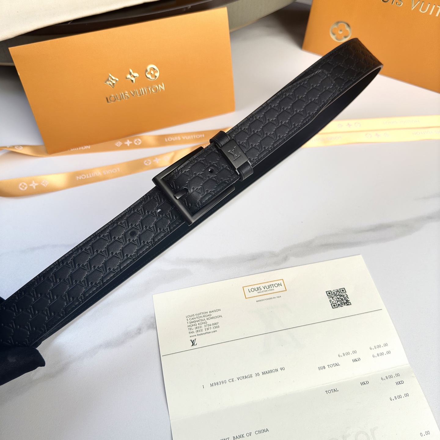  L0UIS VUITT0N 今季新品 男士原單腰帶 寬度35毫米 雙面選用進口小牛皮 帶身壓飾帶有小標