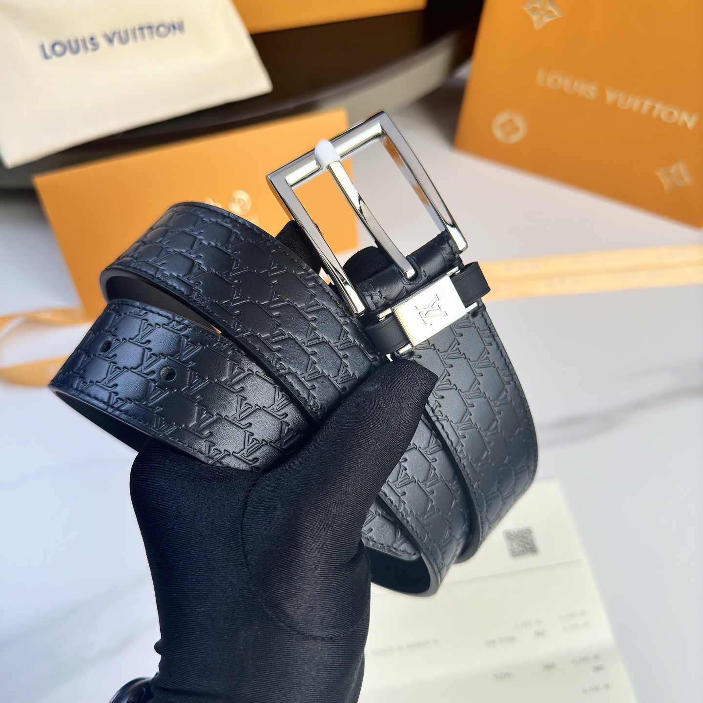  L0UIS VUITT0N 今季新品 男士原單腰帶 寬度35毫米 雙面選用進口小牛皮 帶身壓飾帶有小標