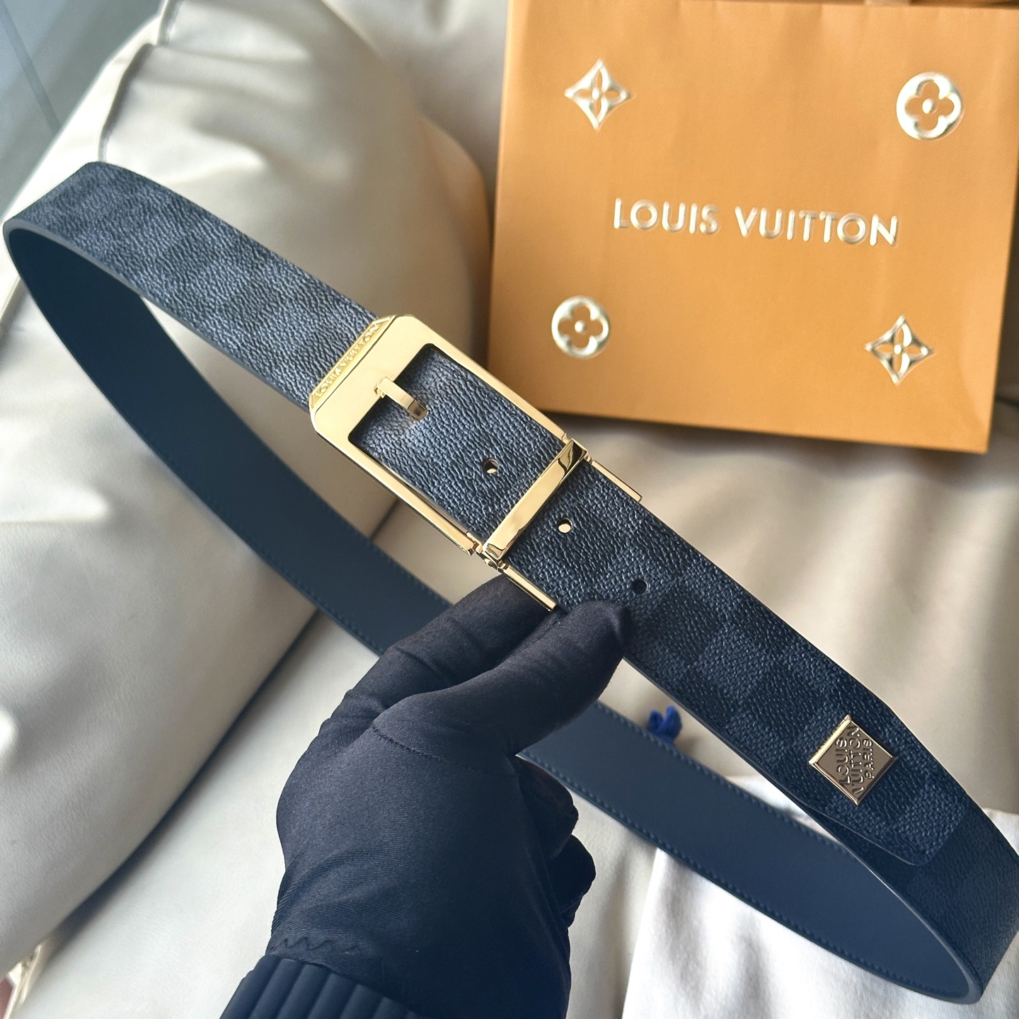 Louis Vuitton Heren Riem 35mm - Tijdloos Design & Premium Kwaliteit