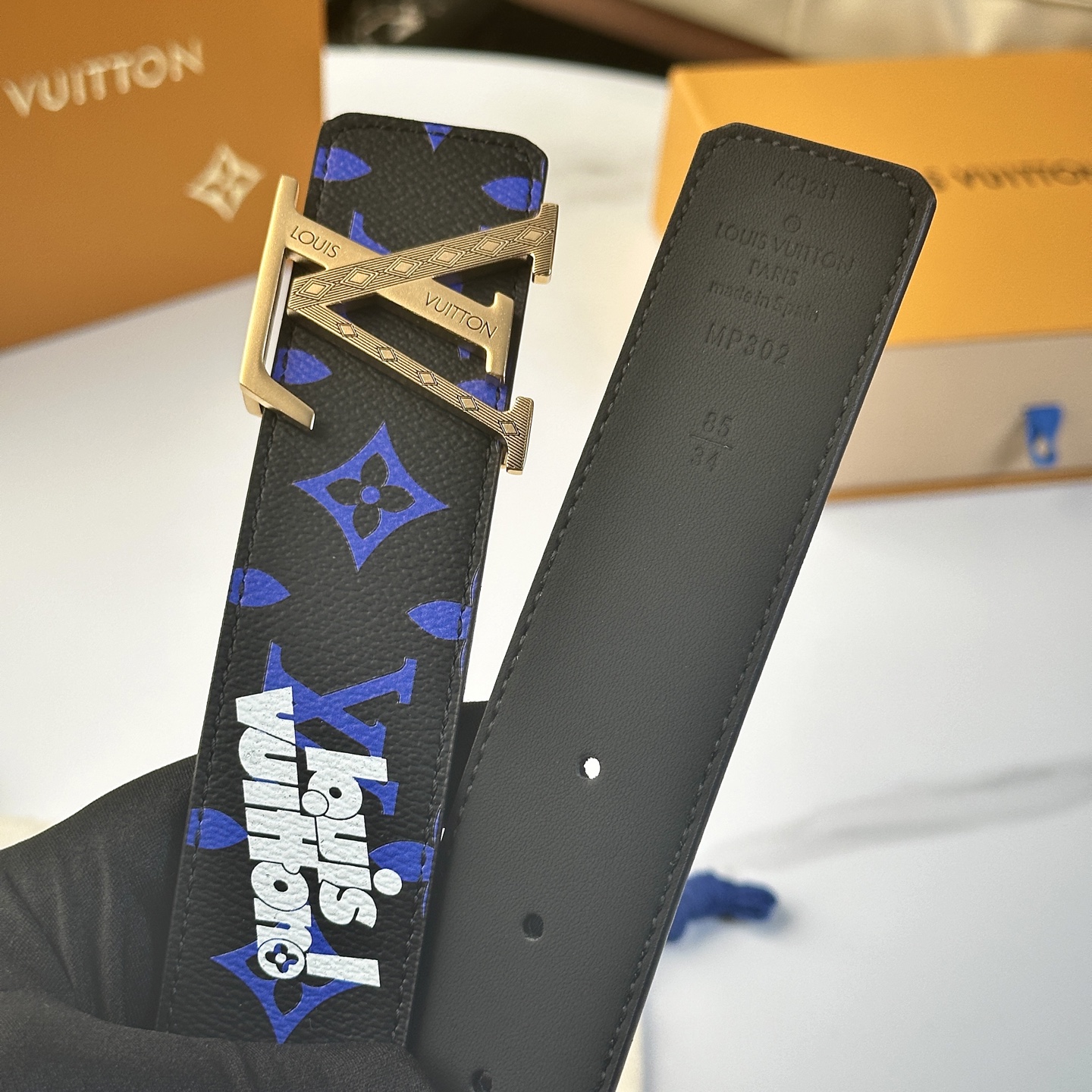 
       L0UIS VUITT0N 今季新品 驢家原單腰帶 寬度40毫米 定制帆布面內襯進口小牛