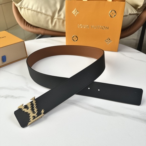 Louis Vuitton Reversible Leather Belt, 40mm - Classic & Versatile Design 1 Louis Vuitton Reversible Leather Belt, 40mm - Classic & Versatile Design