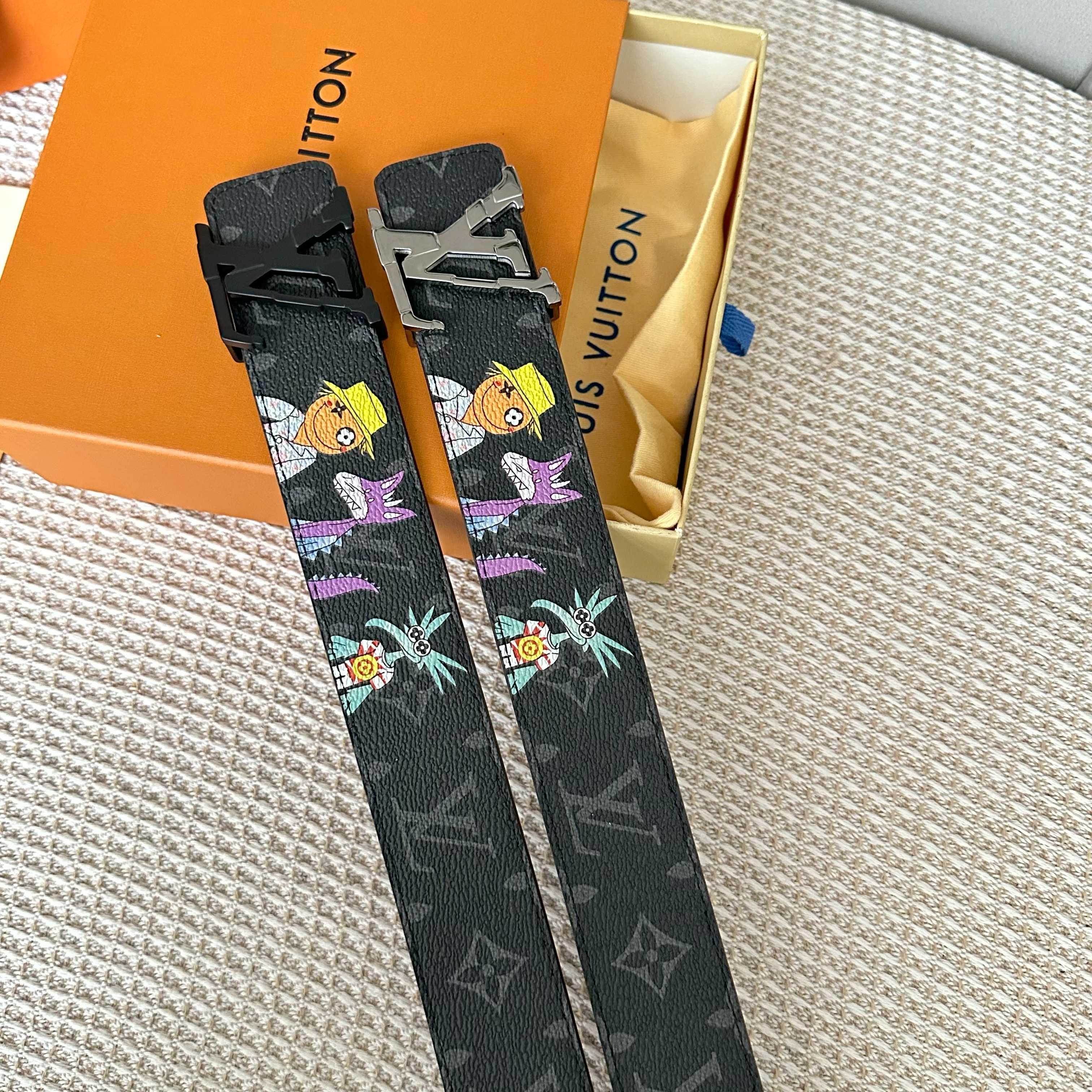  L0UIS VUITT0N 專櫃最新升級版本 寬度40毫米 精湛工藝定制帆布面料襯托進口小牛皮底  搭