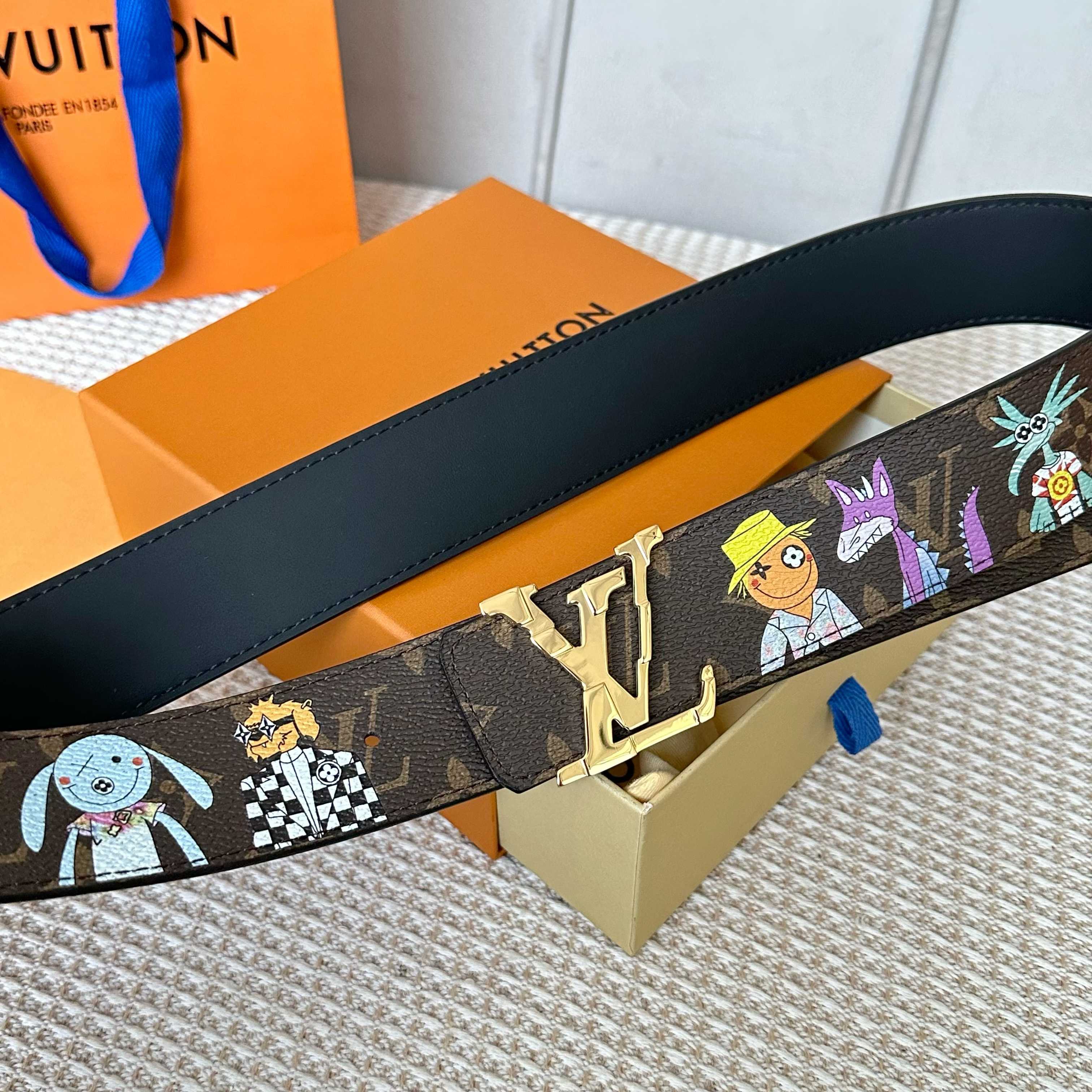  L0UIS VUITT0N 專櫃最新升級版本 寬度40毫米 精湛工藝定制帆布面料襯托進口小牛皮底  搭